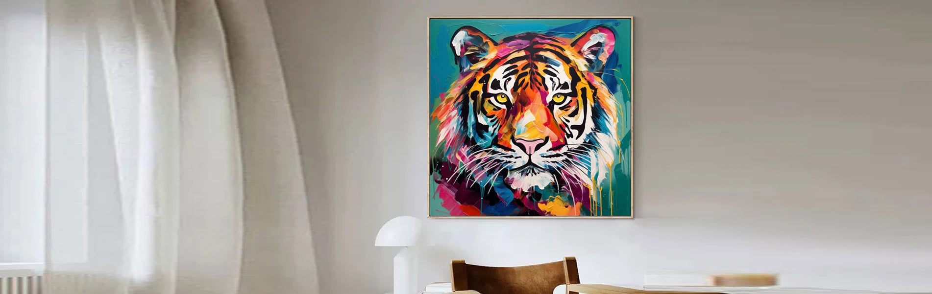 Colorful Horse Painting Color Horse Canvas Wall Art