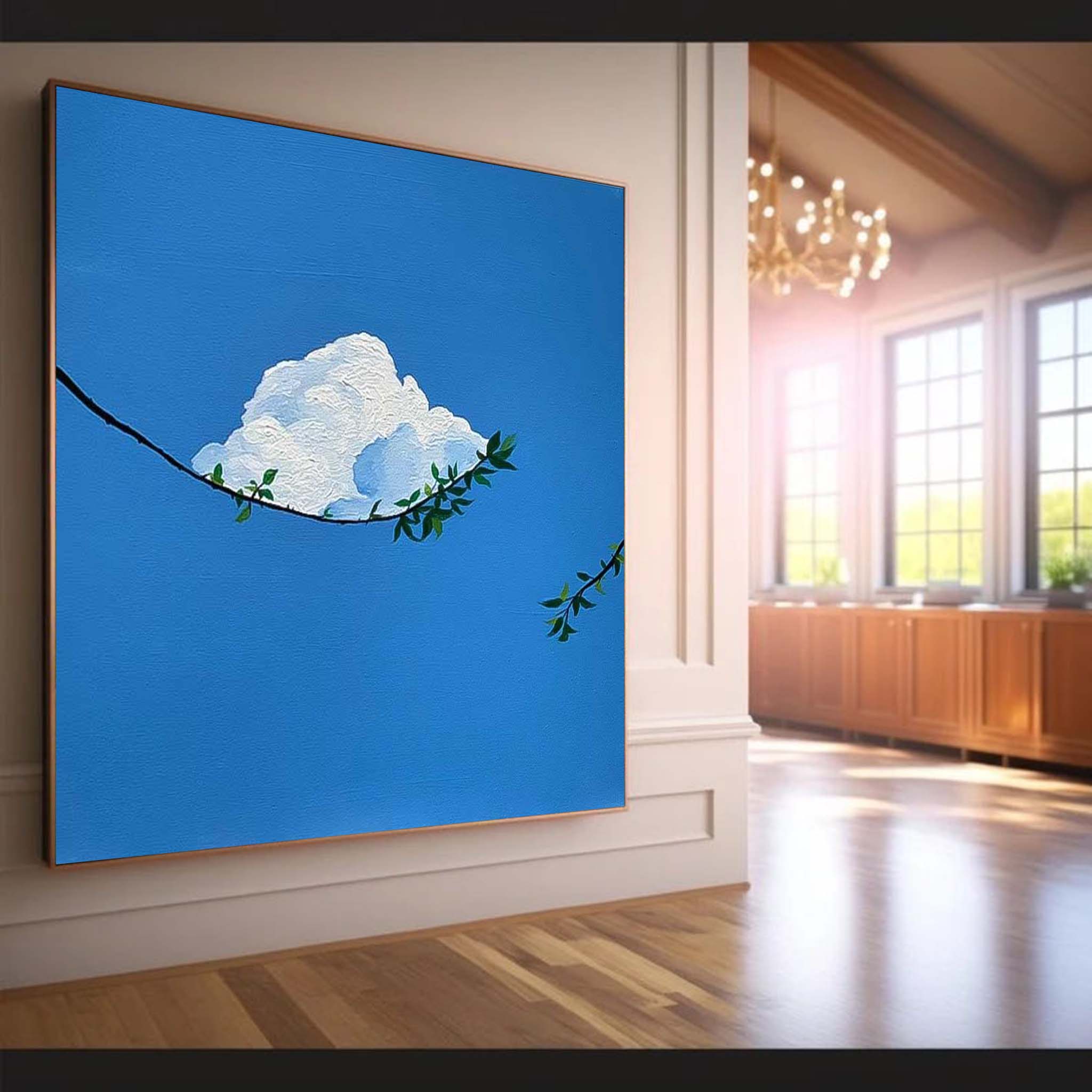 Large Clouds Wall Art Modern Highest Quality Oil Painting Abstract Texture Acrylic Painting For Living room