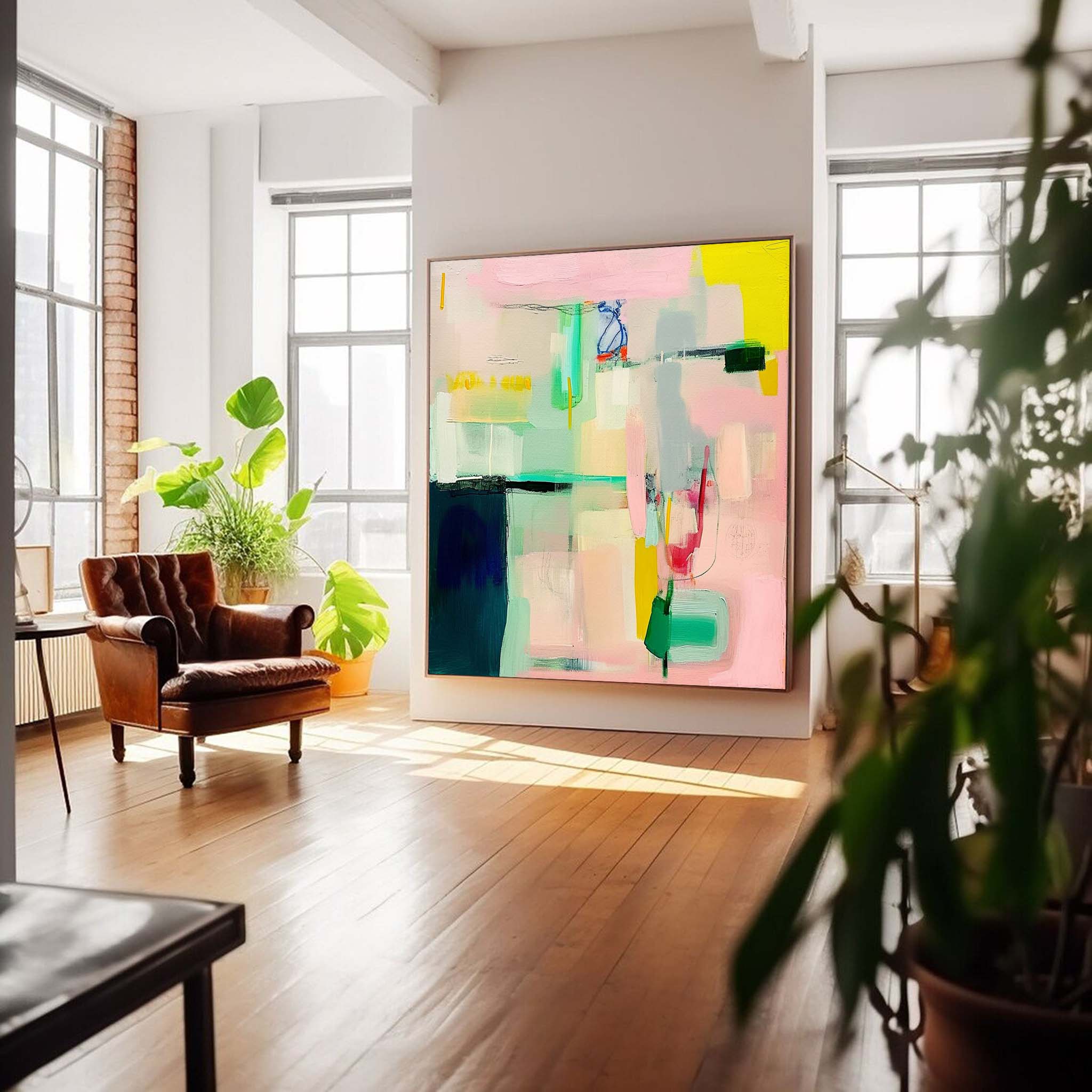 Warm Color Abstract Painting Canvas Original Abstract Art For Sale Contemporary New Painting Home Decor