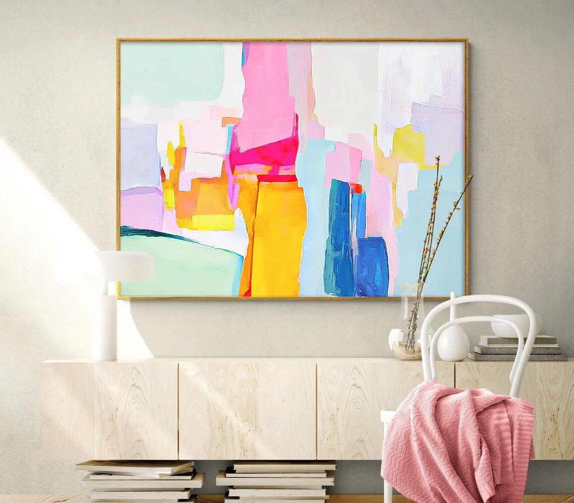 Abstract Large Original Oil Painting On Canvas Wall Art Decor Painting For Living Room