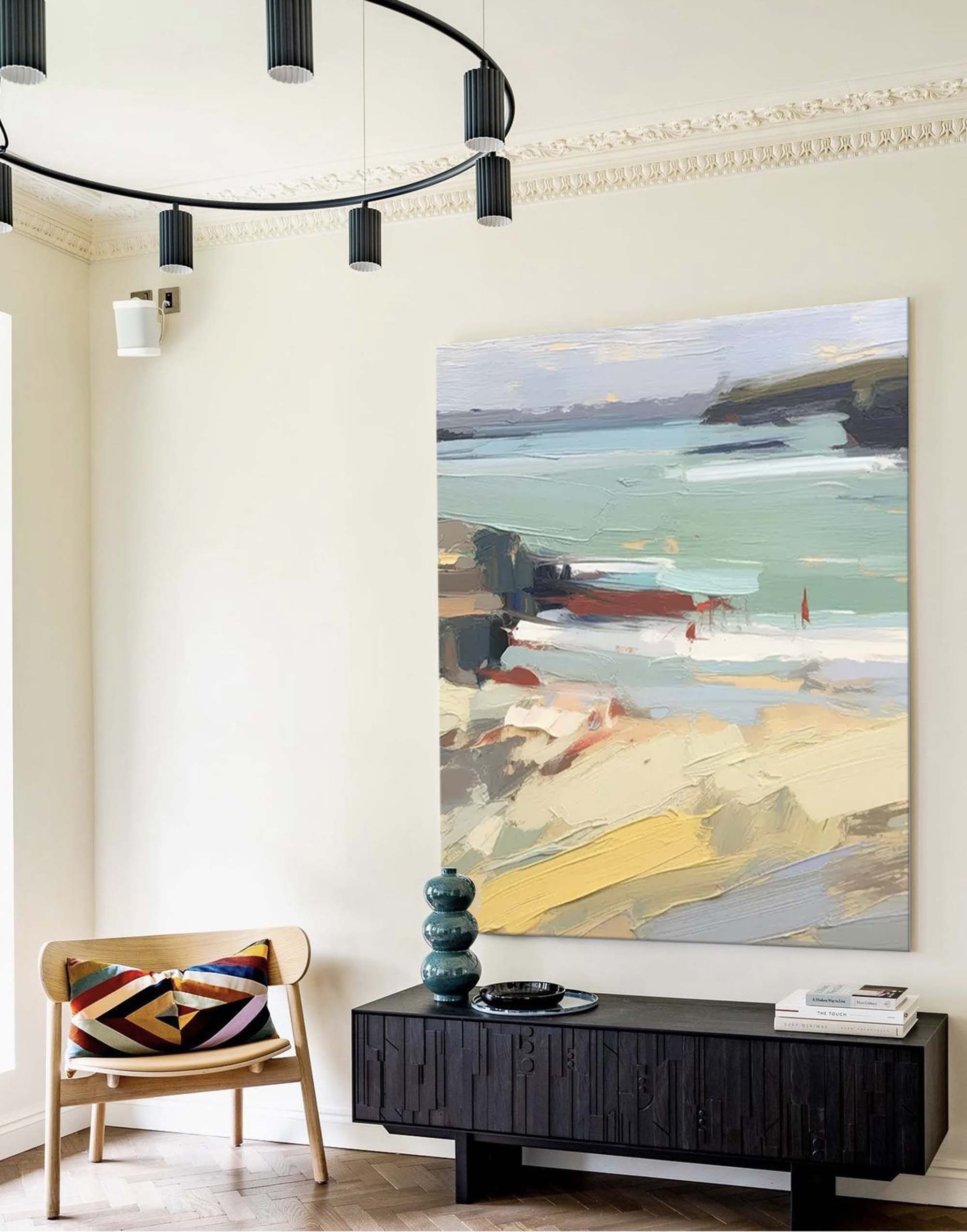 Large Landscape Painting On Canvas Abstract Modern Wall Art Acrylic Painting Home Decor