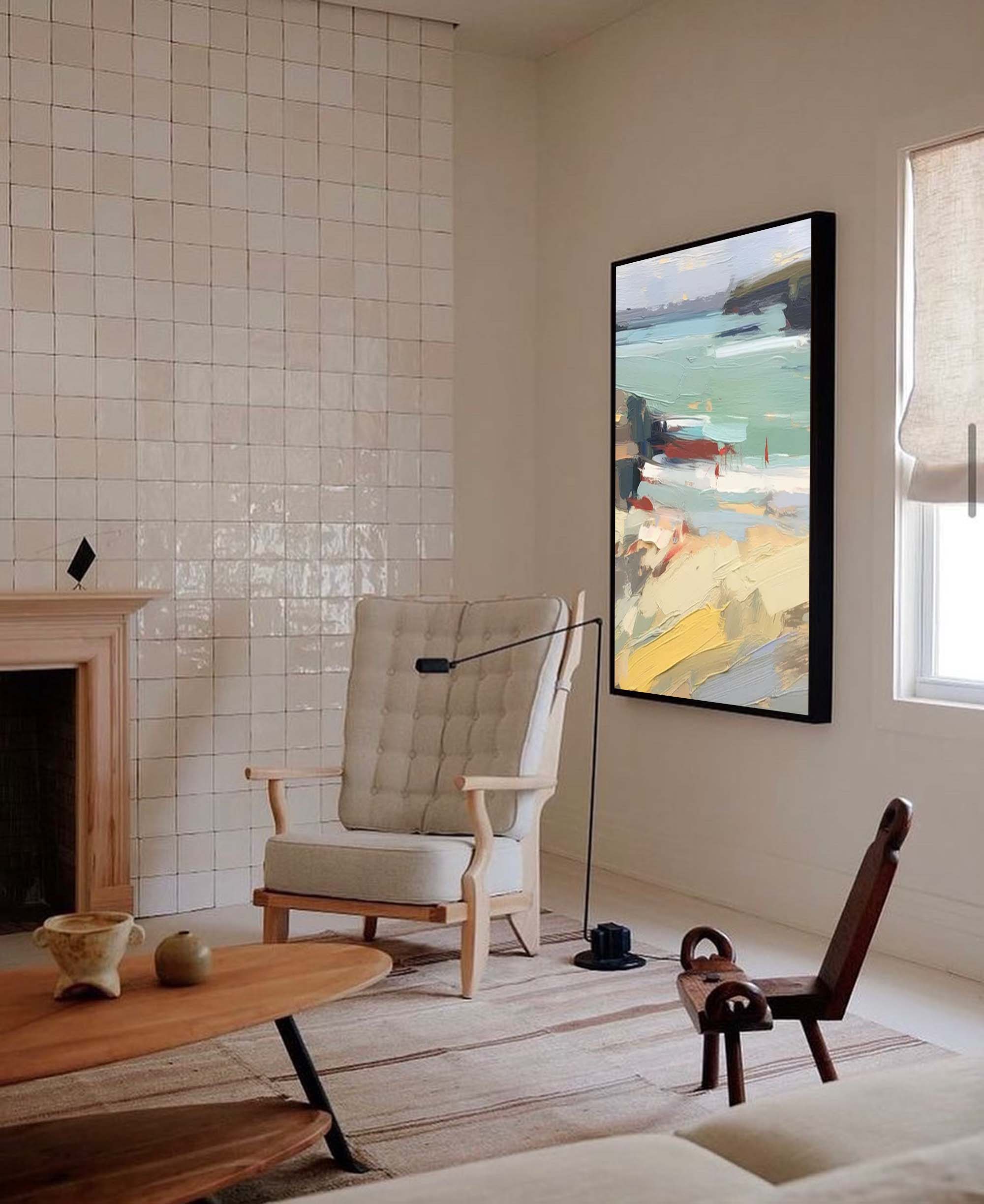 Large Landscape Painting On Canvas Abstract Modern Wall Art Acrylic Painting Home Decor