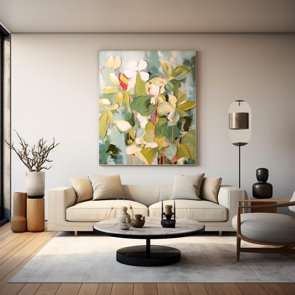 Acrylic Flower Painting Contemporary Flower Paintings Impressionist Flower Paintings Large Floral Canvas Wall Art