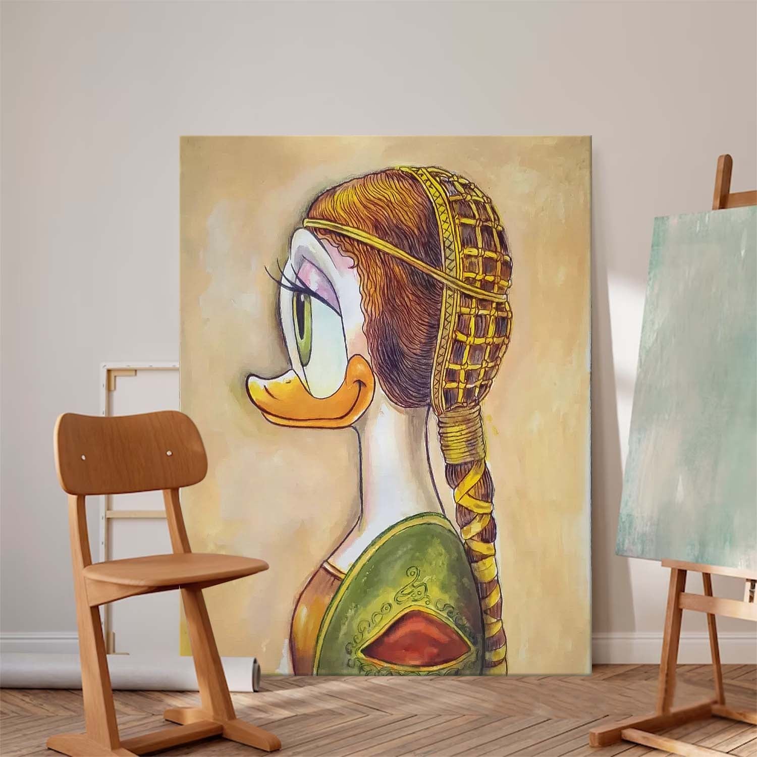 Donald Duck Artwork Large Disney Characters Painting Original Famous Cute Cartoon Characters Wall Art