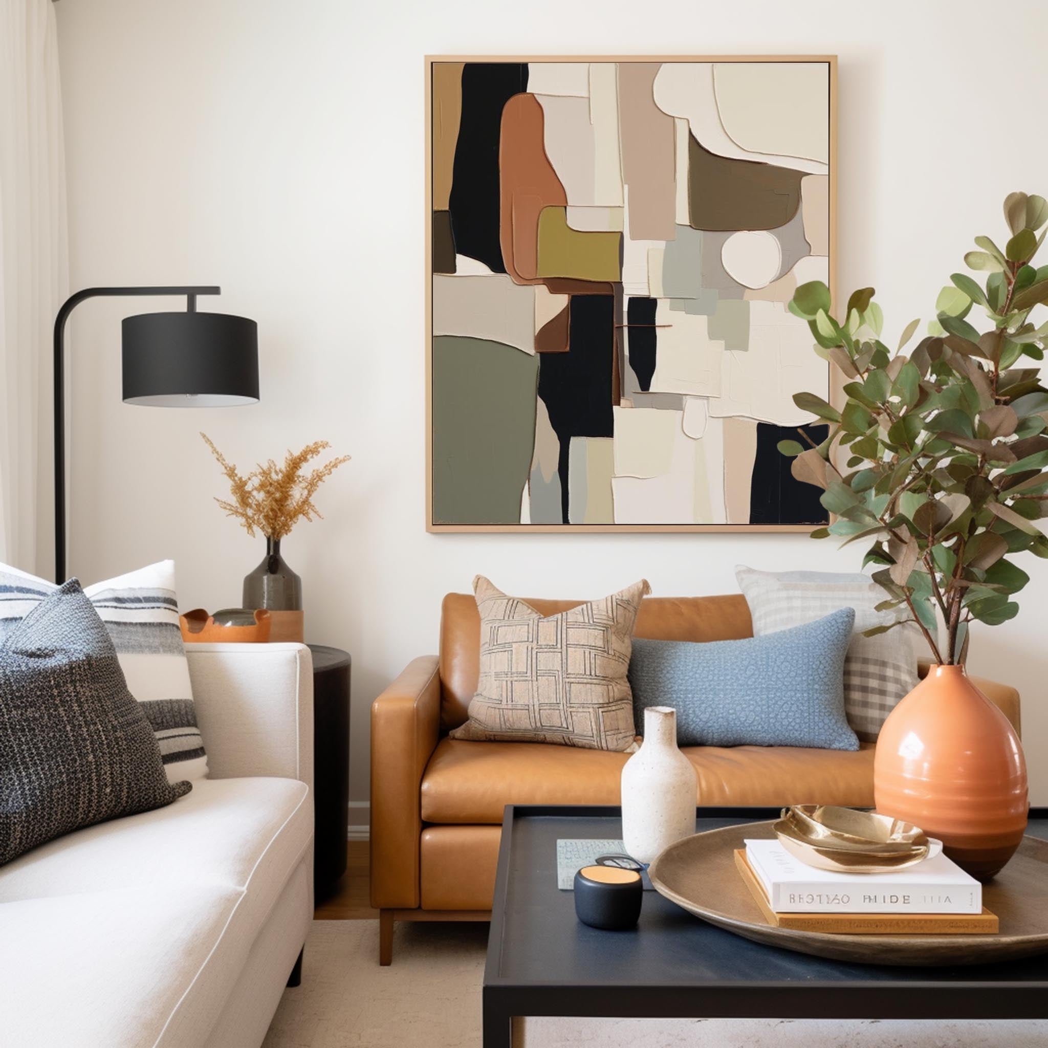 Large Original Abstract Oil Painting On Canvas Colorful Modern Texture Wall Art Home Decor