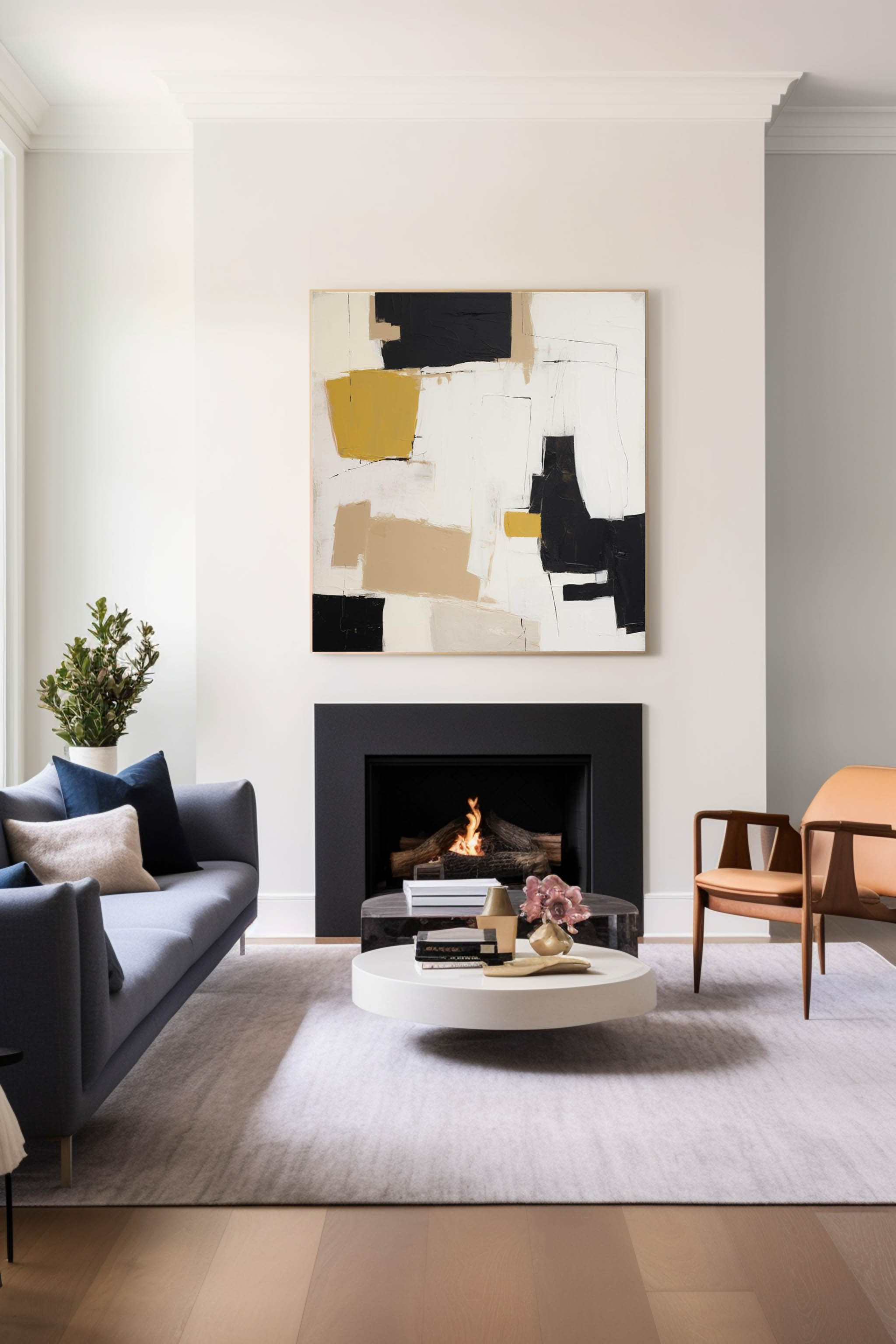 Abstract Oil Painting Farme Large Acrylic Painting On Canvas Original Modern Wall Art For Living Room