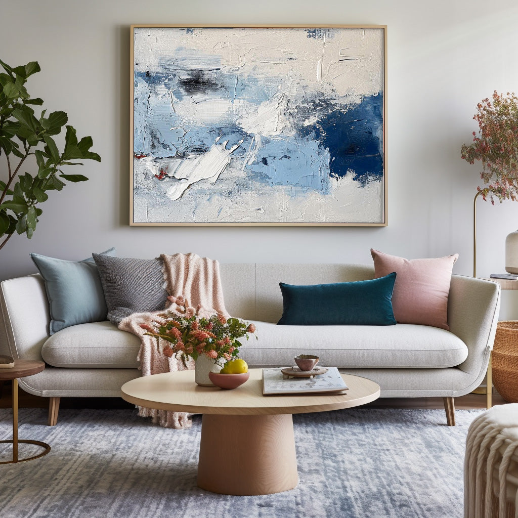 Cool Abstract Large Oil Painting Buy Abstract Paintings Online Original Wall Art For Living Room
