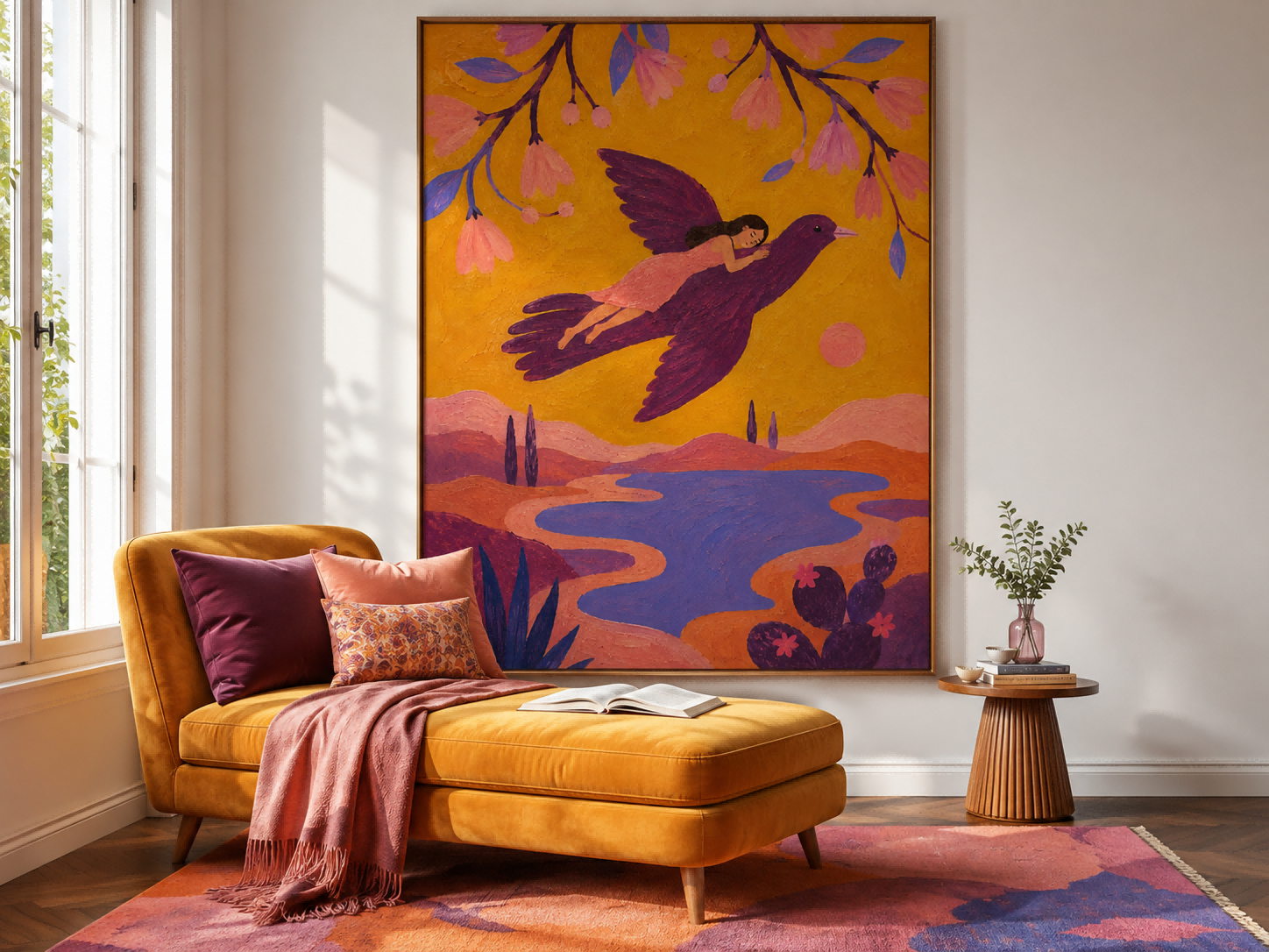 Colorful Fantasy Landscape Wall Art For Living Room And Bedroom Decor
