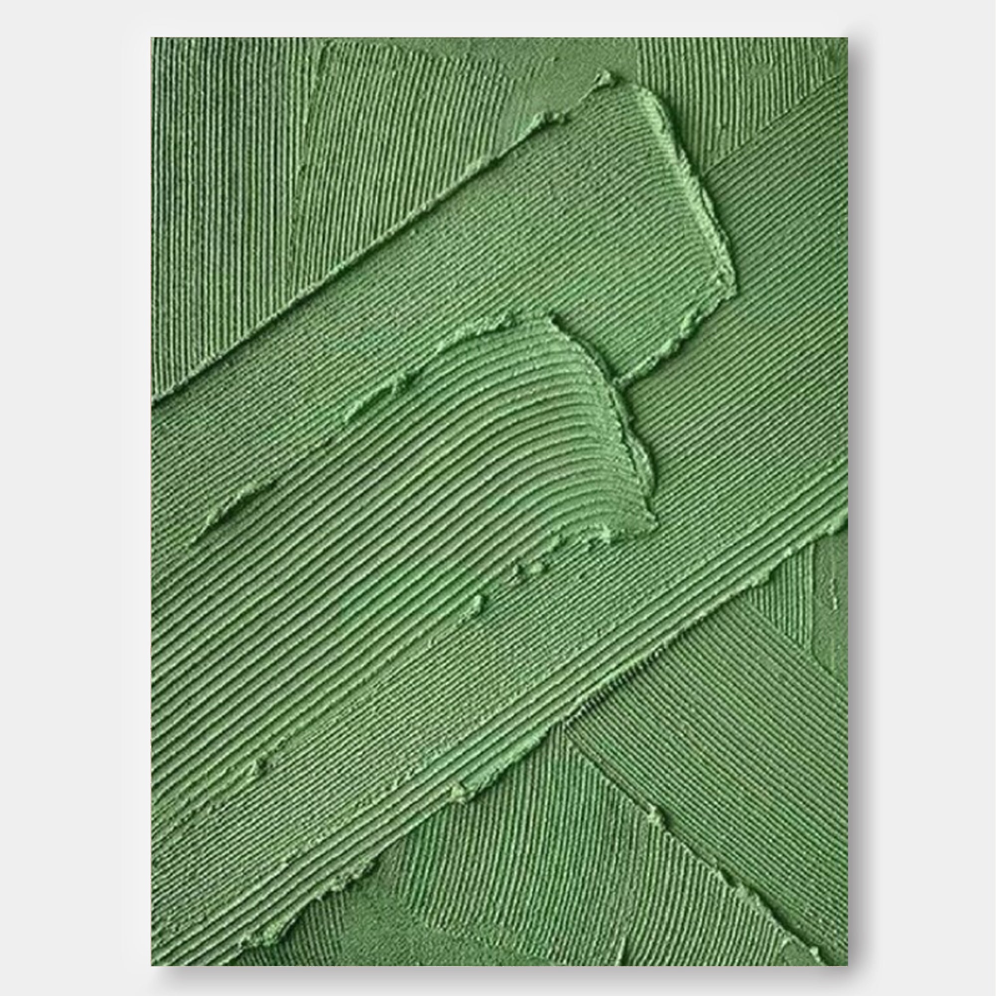 Green Texture Minimalist Oil Painting On Canvas Large Abstract acrylic painting Original Wall Art For Living Room
