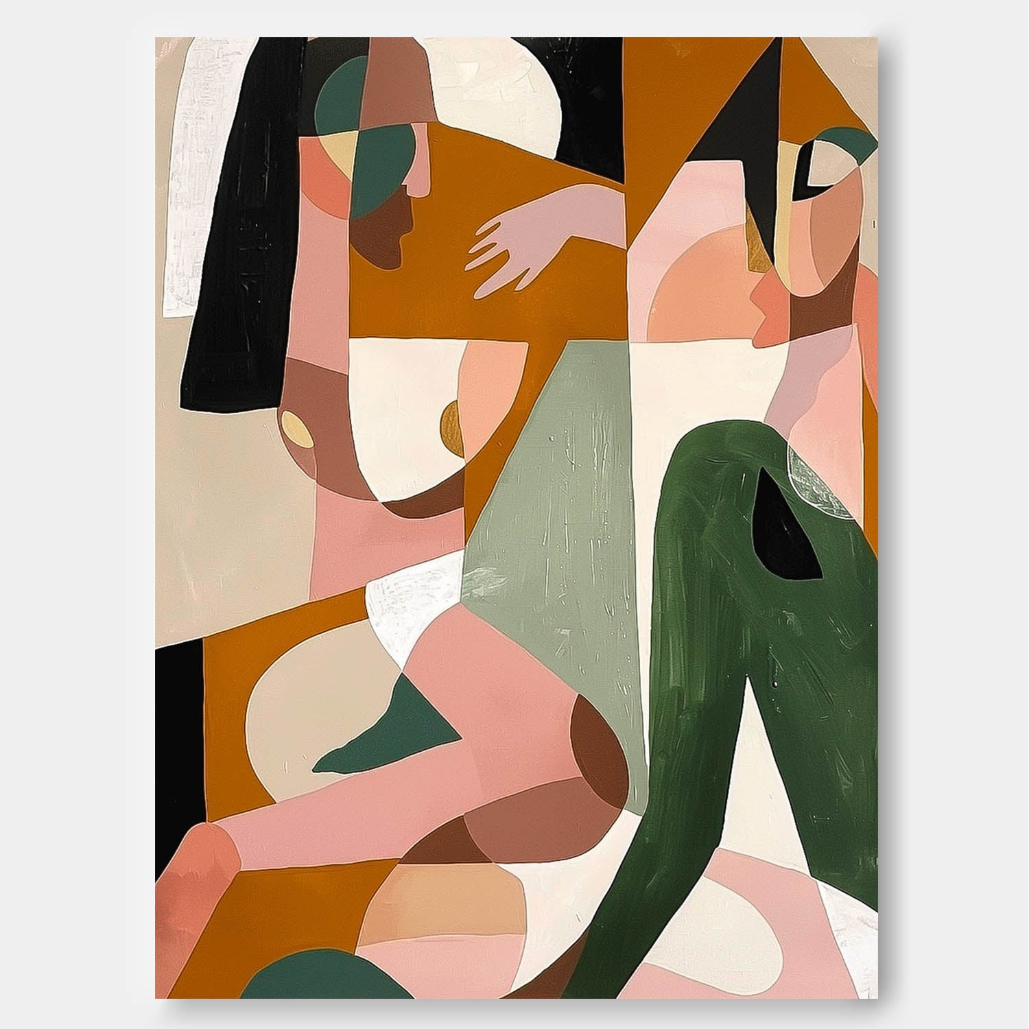 Contemporary Art Figure Large Luxury Painting Modern Abstract People Canvas Art Acrylic Wall Decor