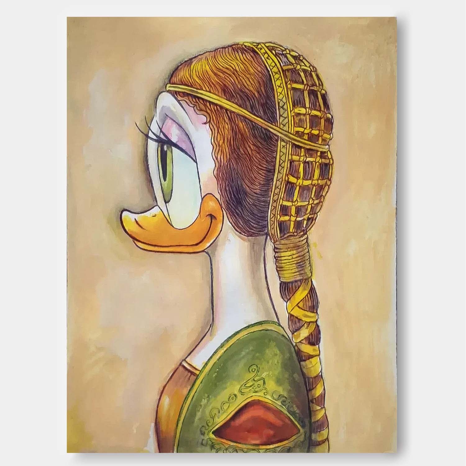 Donald Duck Artwork Large Disney Characters Painting Original Famous Cute Cartoon Characters Wall Art