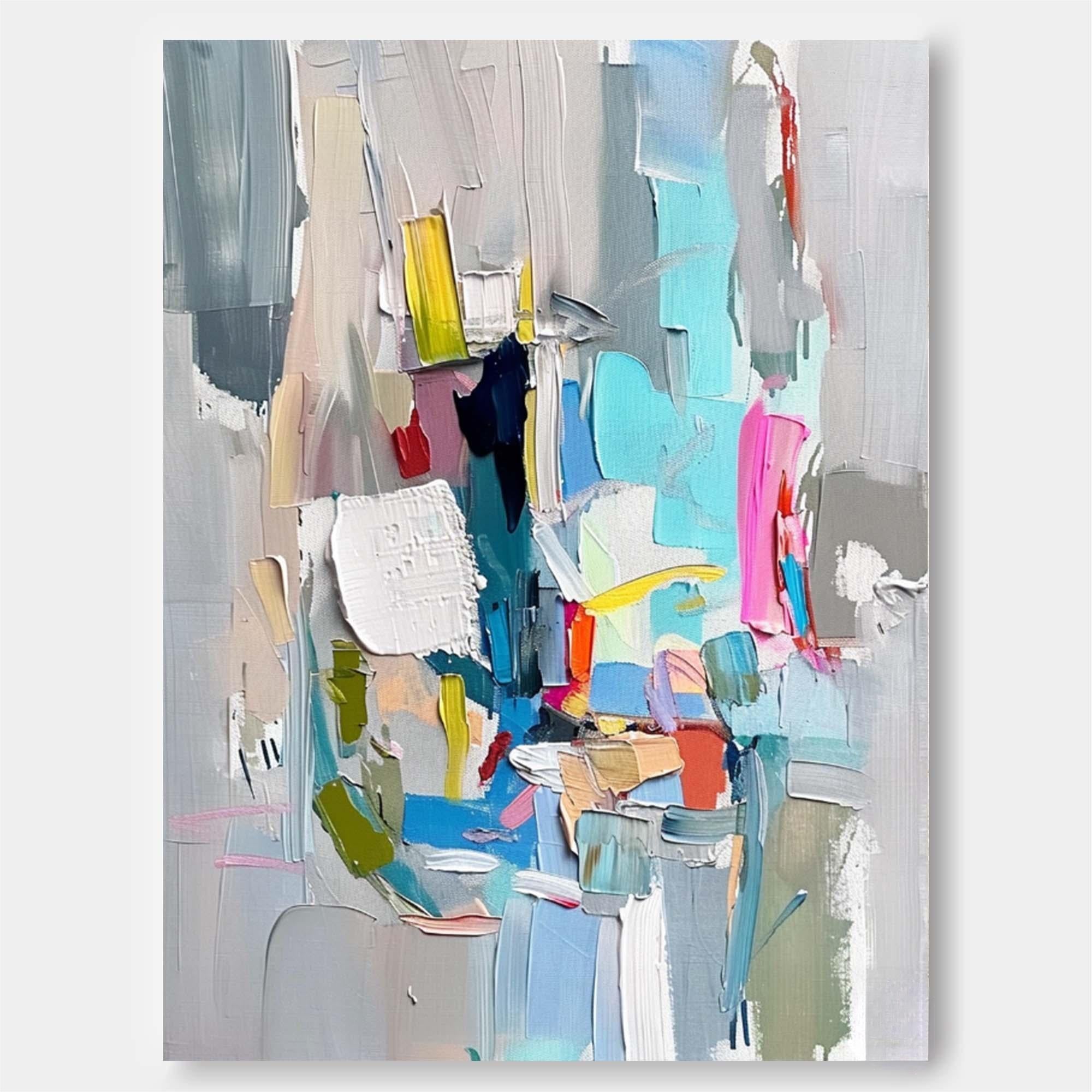Contemporary Abstract Art For Sale Big Amazing Texture Artwork Colorful Original Canvas Painting