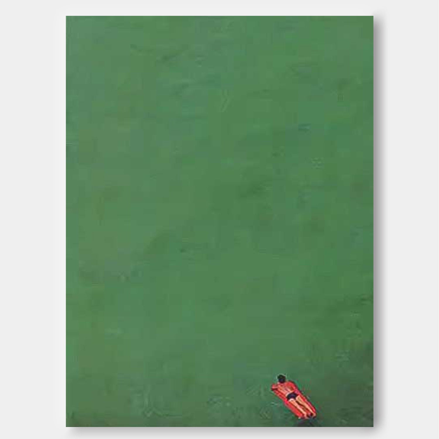 Green Minimalist Canvas Oil Painting Large Abstract Acrylic Painting Original Living Room Wall Art Decor