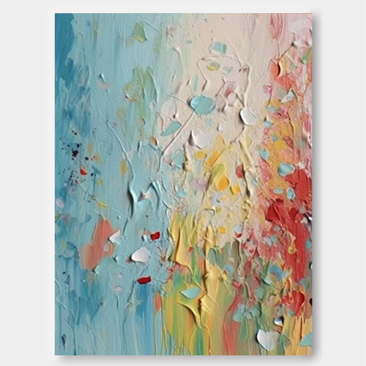 Color Modern Texture Oil Painting On Canvas Original Abstract Wall Art ...