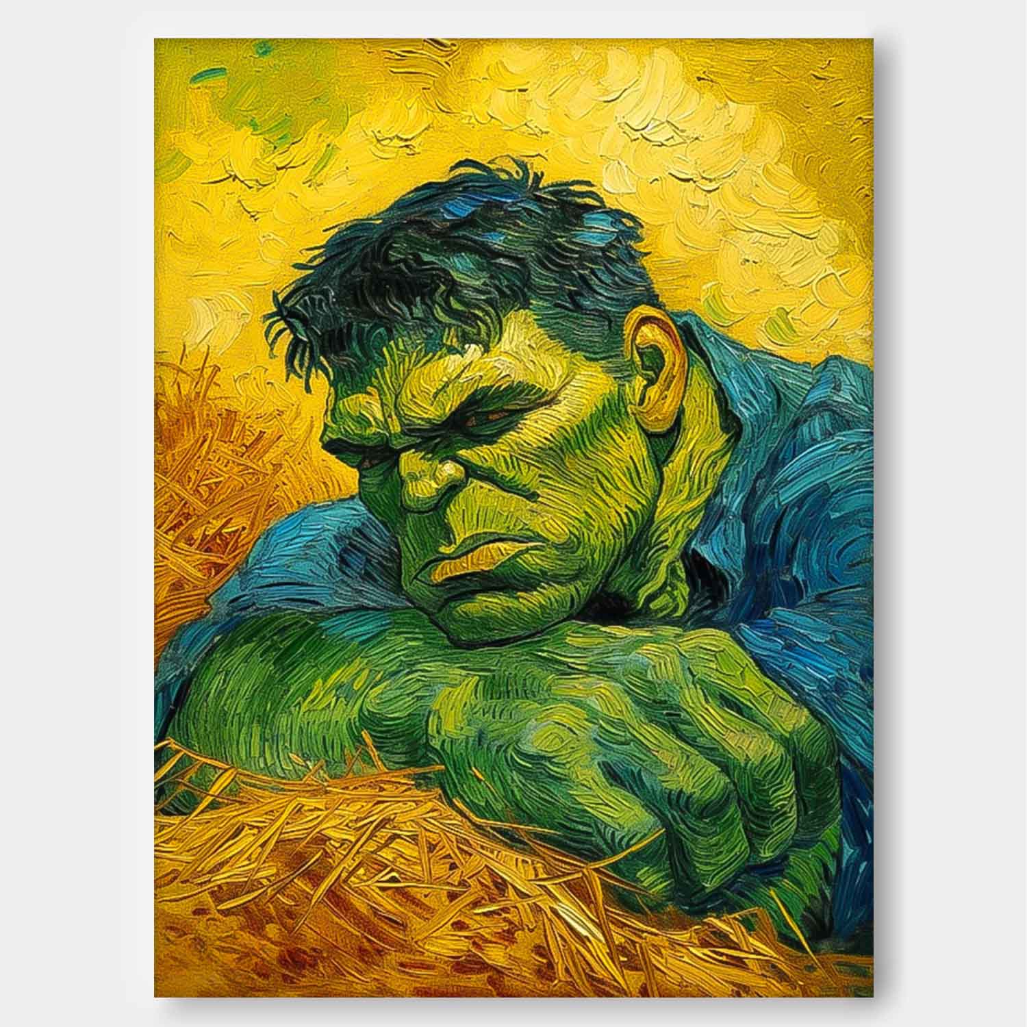 Modern Abstract The Hulk Painting Contemporary Gallery Famous Wall Art Marvel Comics painting Home Decor