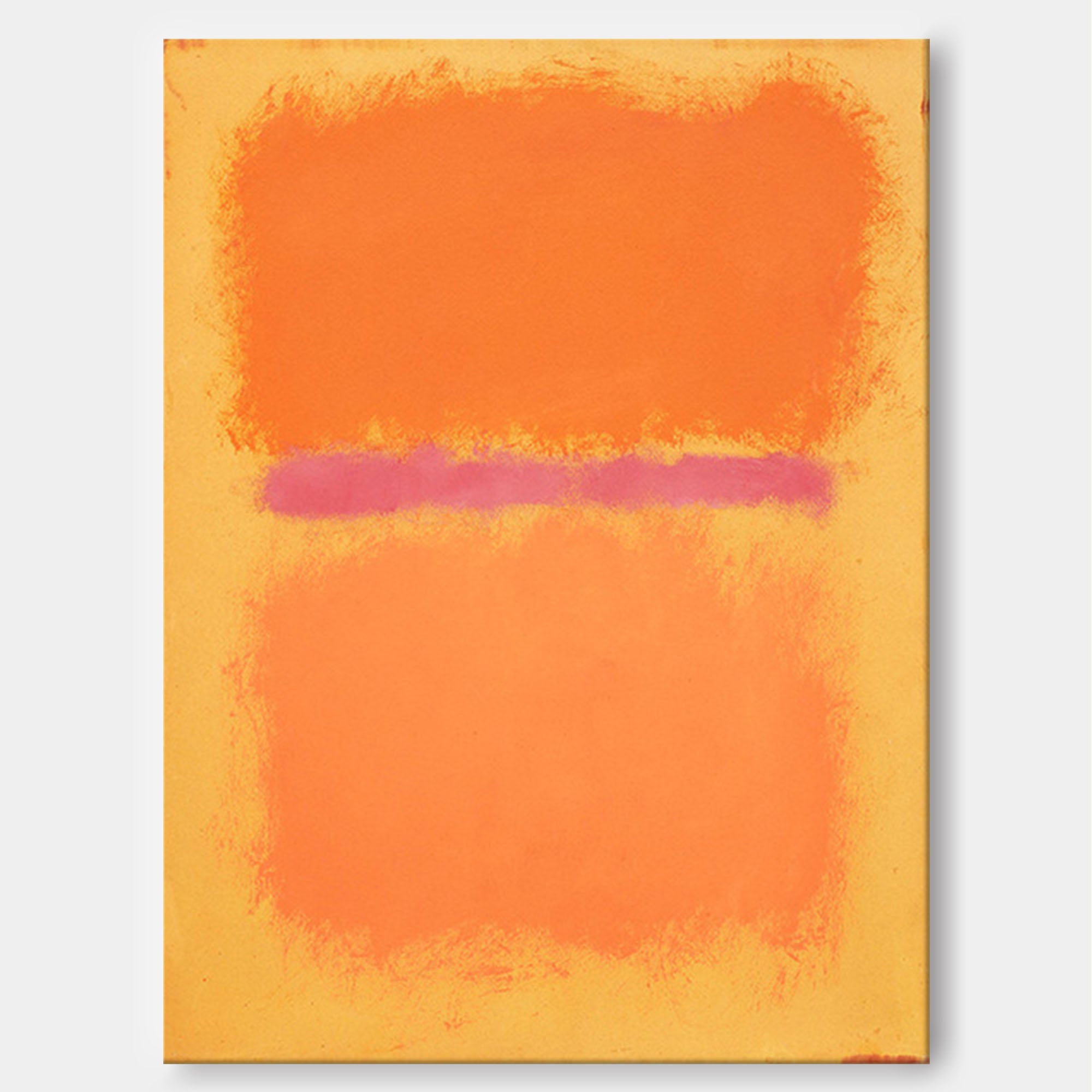 Orange Minimalist Texture Wall Art Painting Large Abstract Original Oil Painting Home Decor