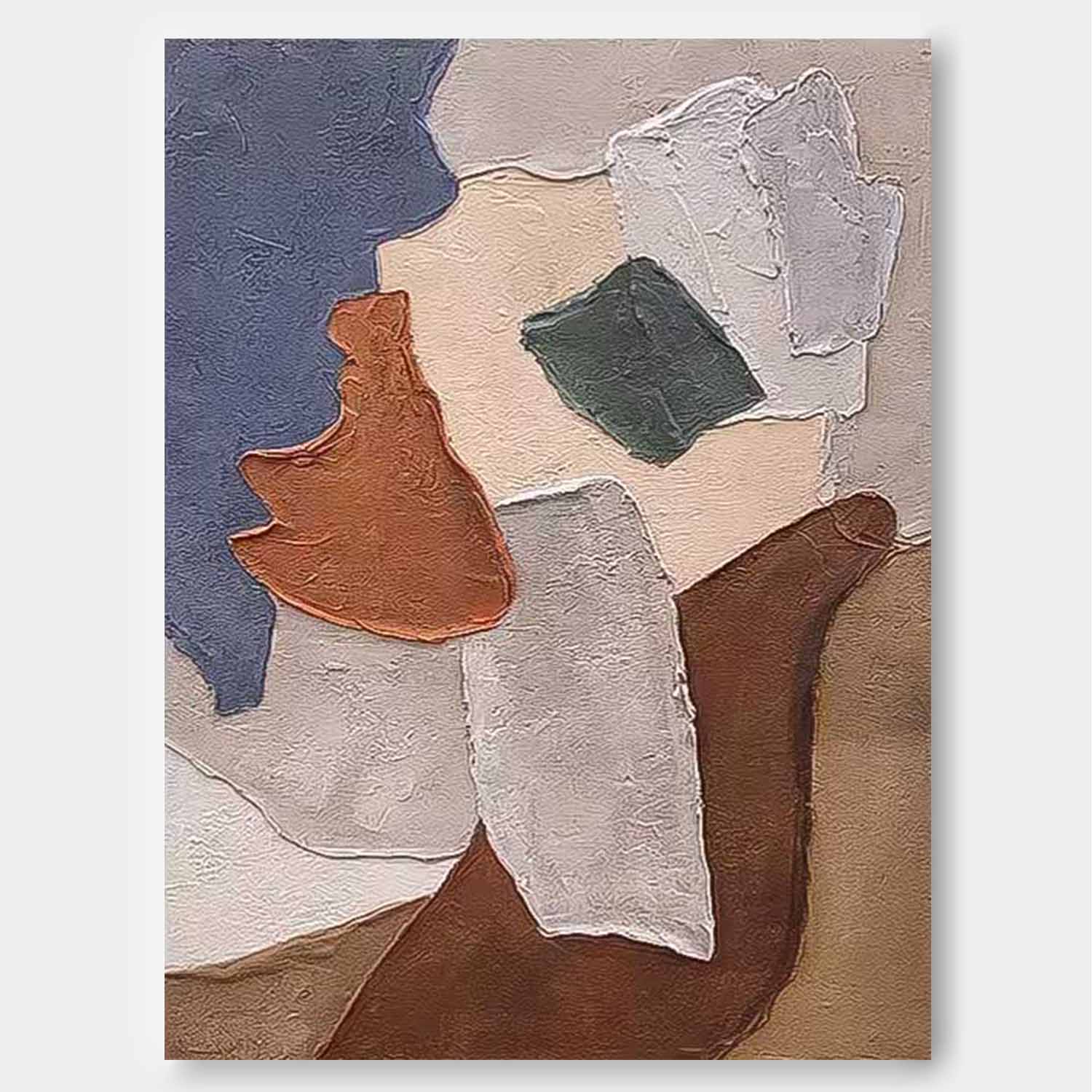 Abstract Oil Painting Original Artwork Decor Wabi-Sabi Wind Large Contemporary Acrylic Painting On Canvas