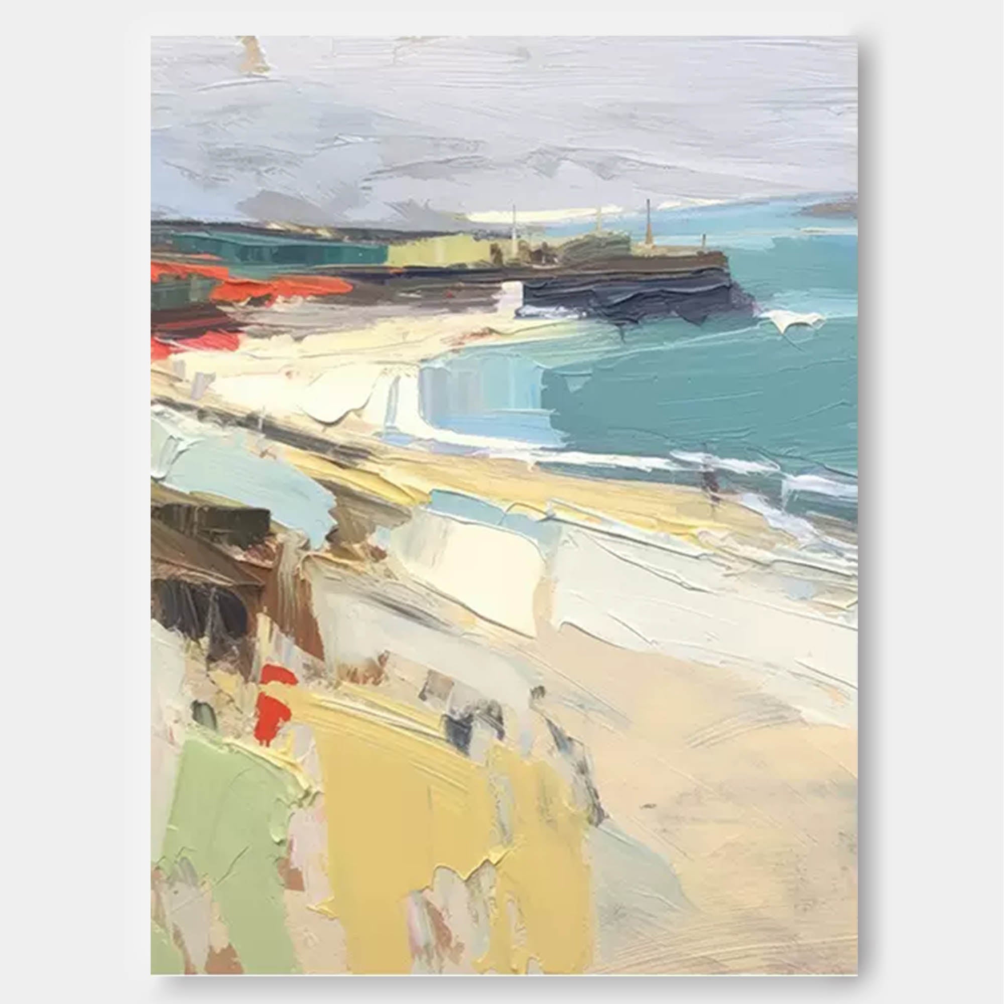 Large Landscape Painting On Canvas Abstract Modern Wall Art Acrylic Painting Home Decor