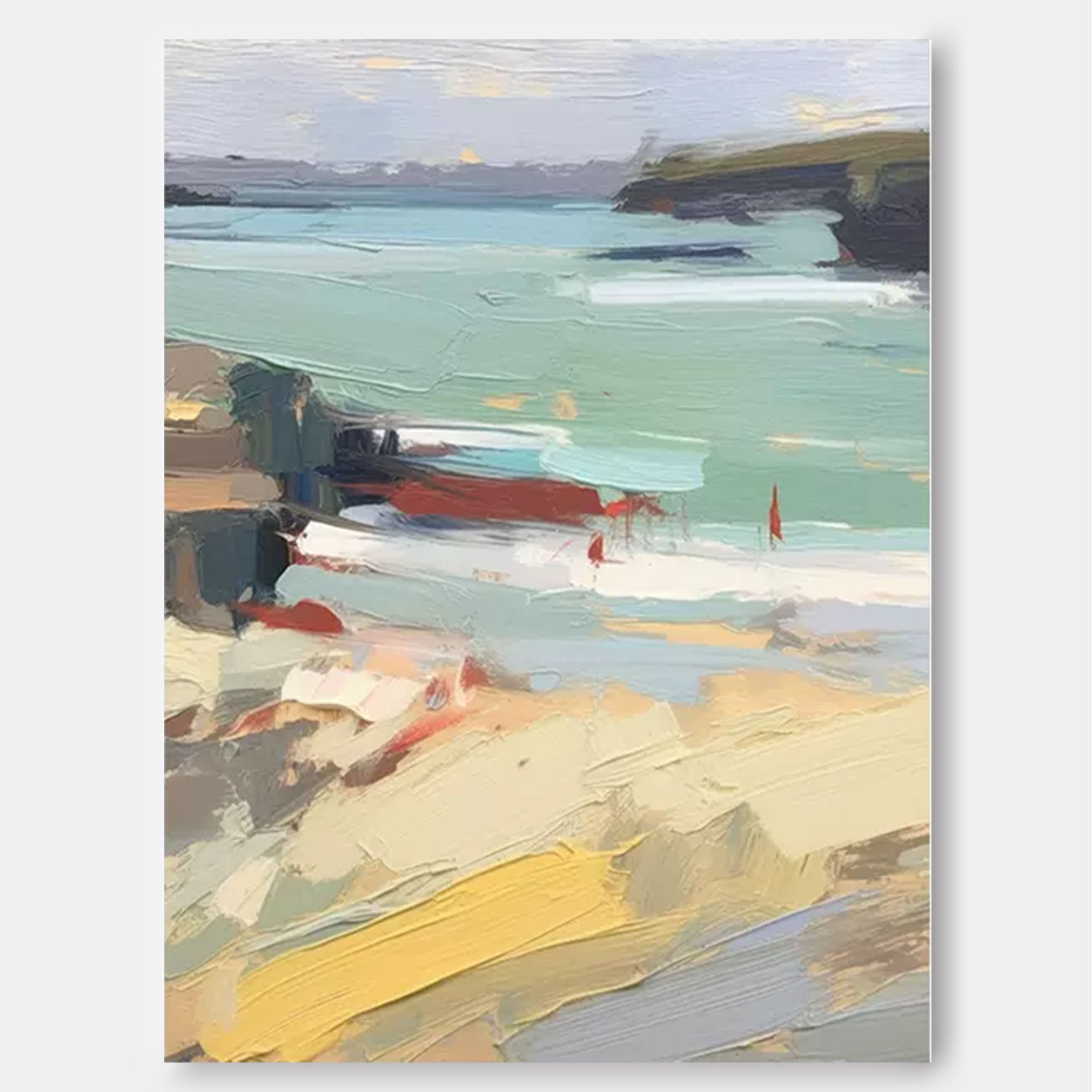 Large Landscape Painting On Canvas Abstract Modern Wall Art Acrylic Painting Home Decor