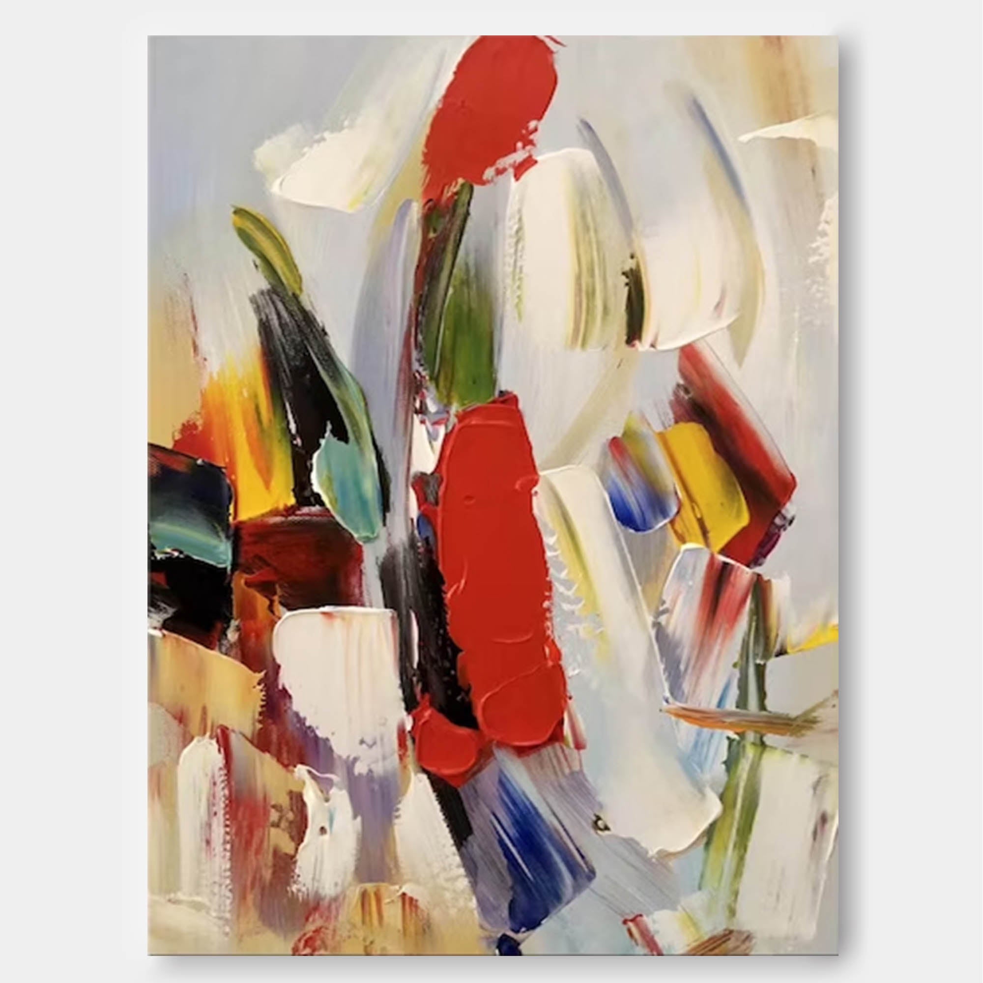 Large Abstract Textured Canvas Oil Painting Modern Acrylic Painting Original Wall Art Home Decor