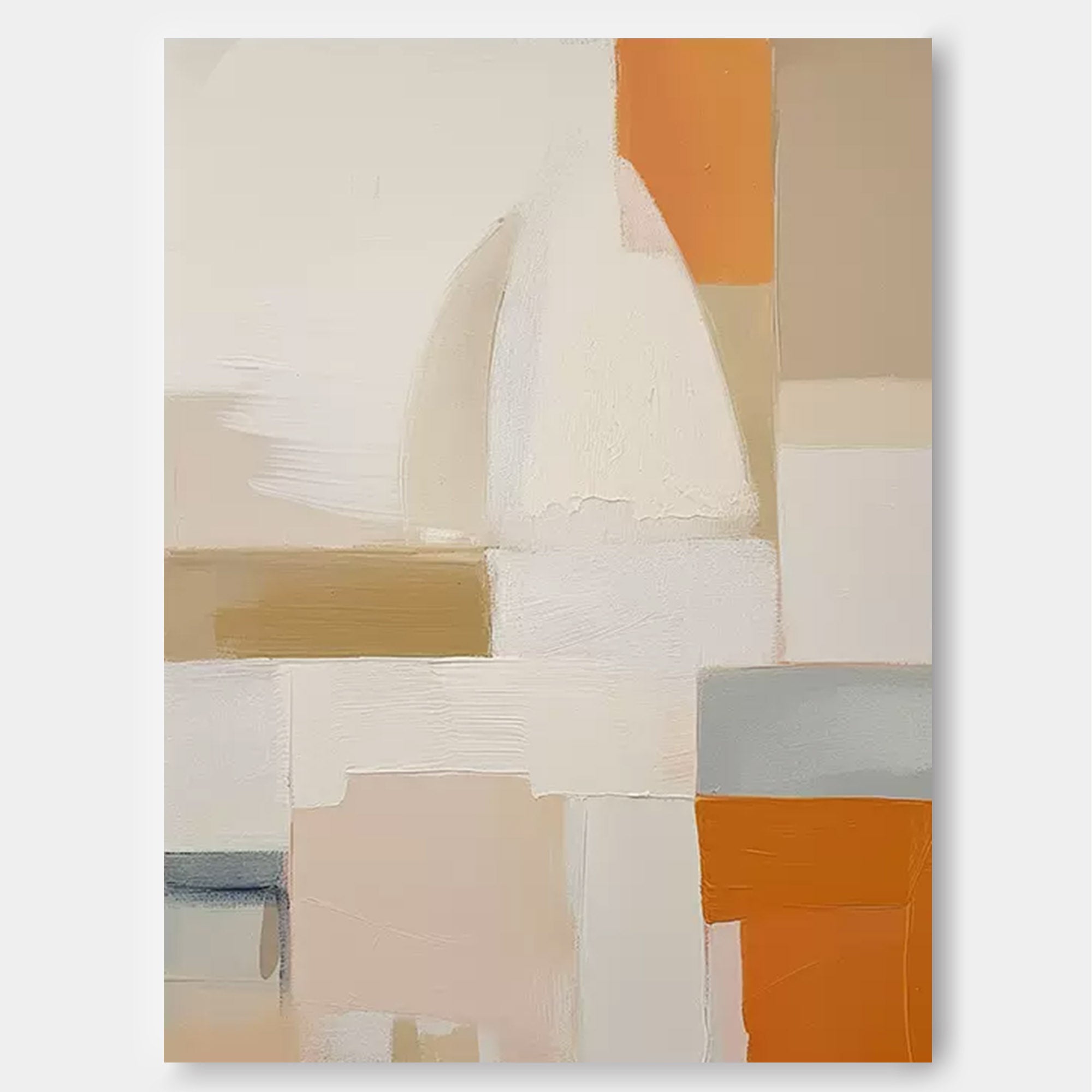 Modern Wall Art Large Geometric Acrylic Painting Original Abstract Oil Painting On Canvas Framed Home Decor