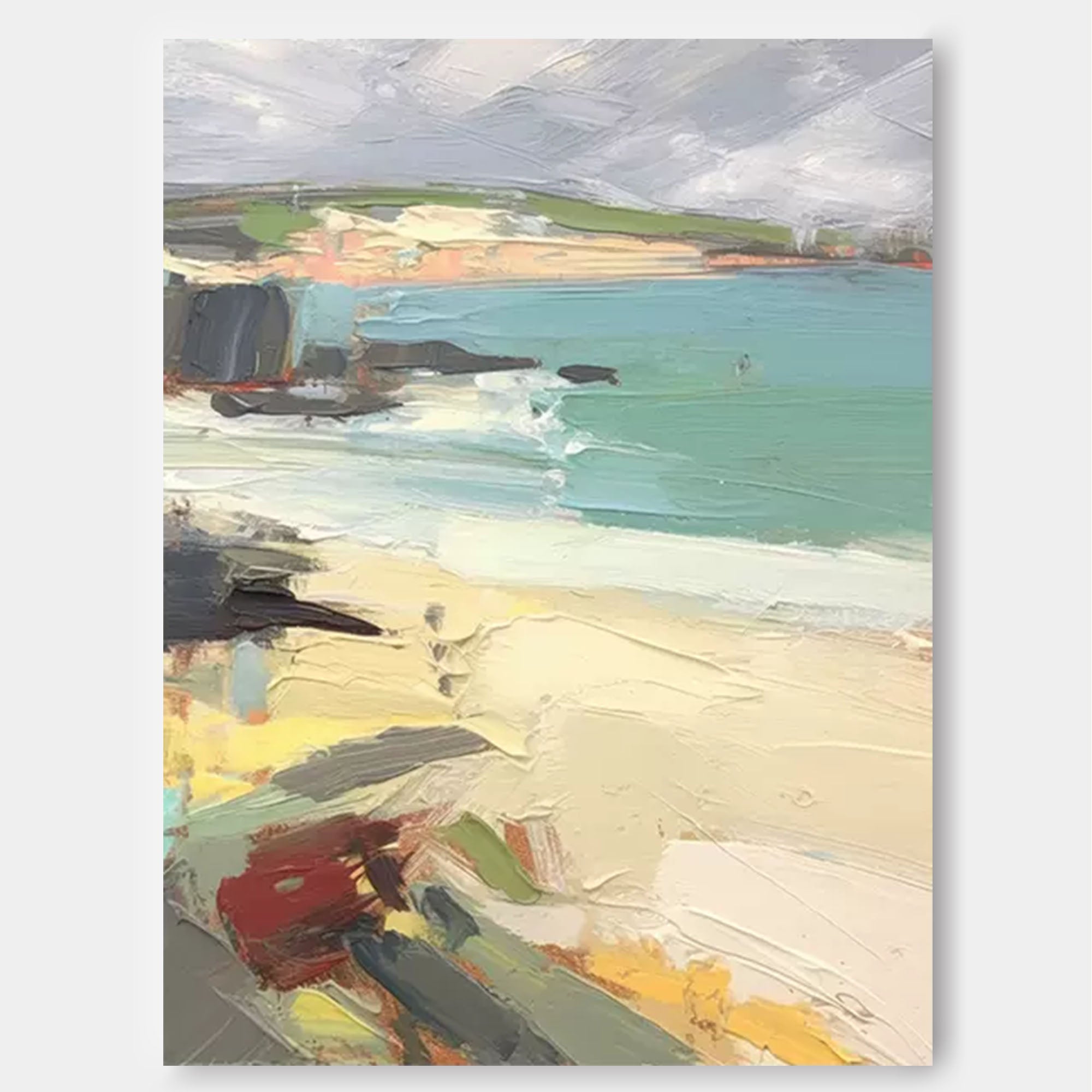 Abstract Modern Wall Art Acrylic Painting Large Texture Landscape Oil Painting On Canvas Home Decor