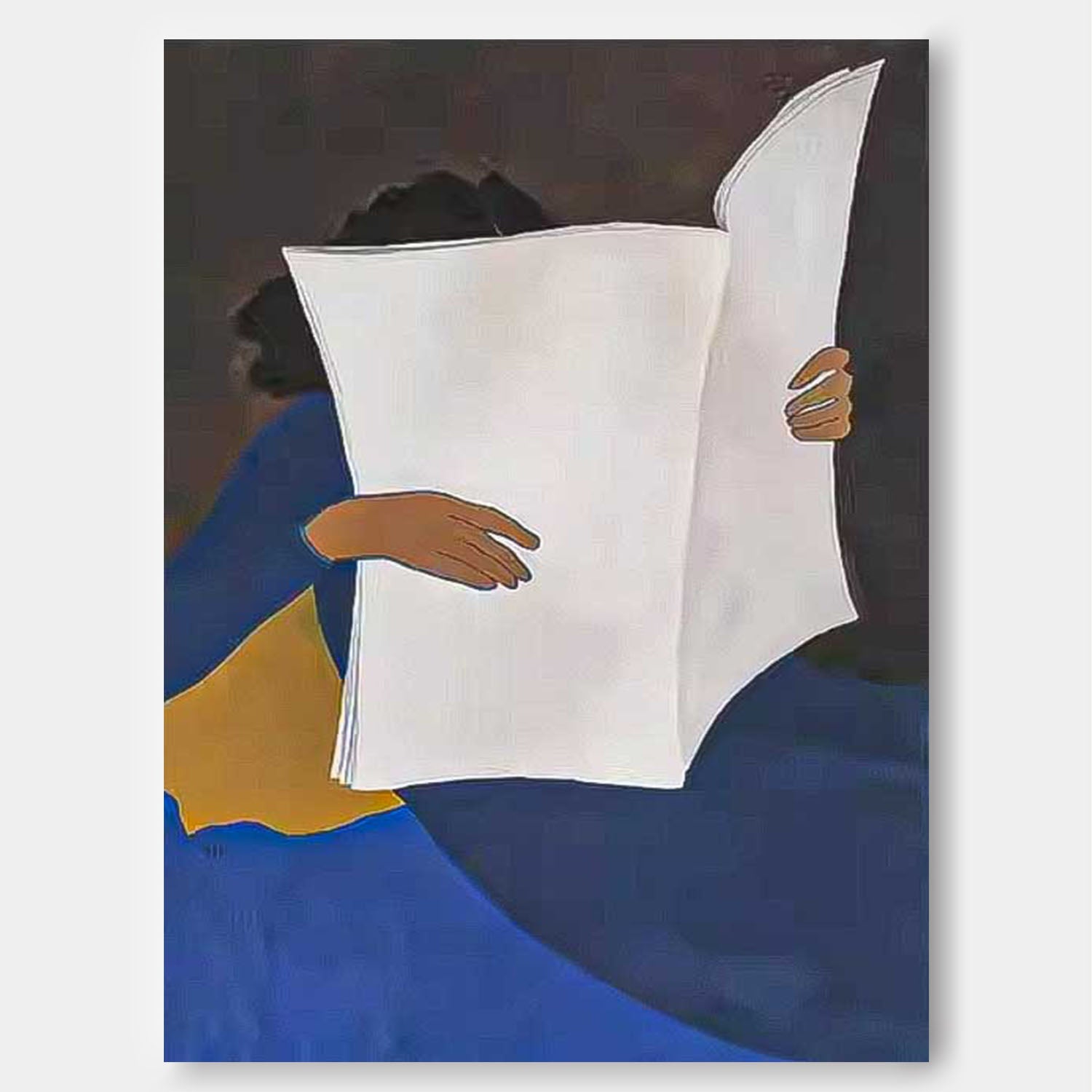 Original Wall Art Minimalist Modern Nordic Style Abstract Cartoon Characters oil Painting On Canvas