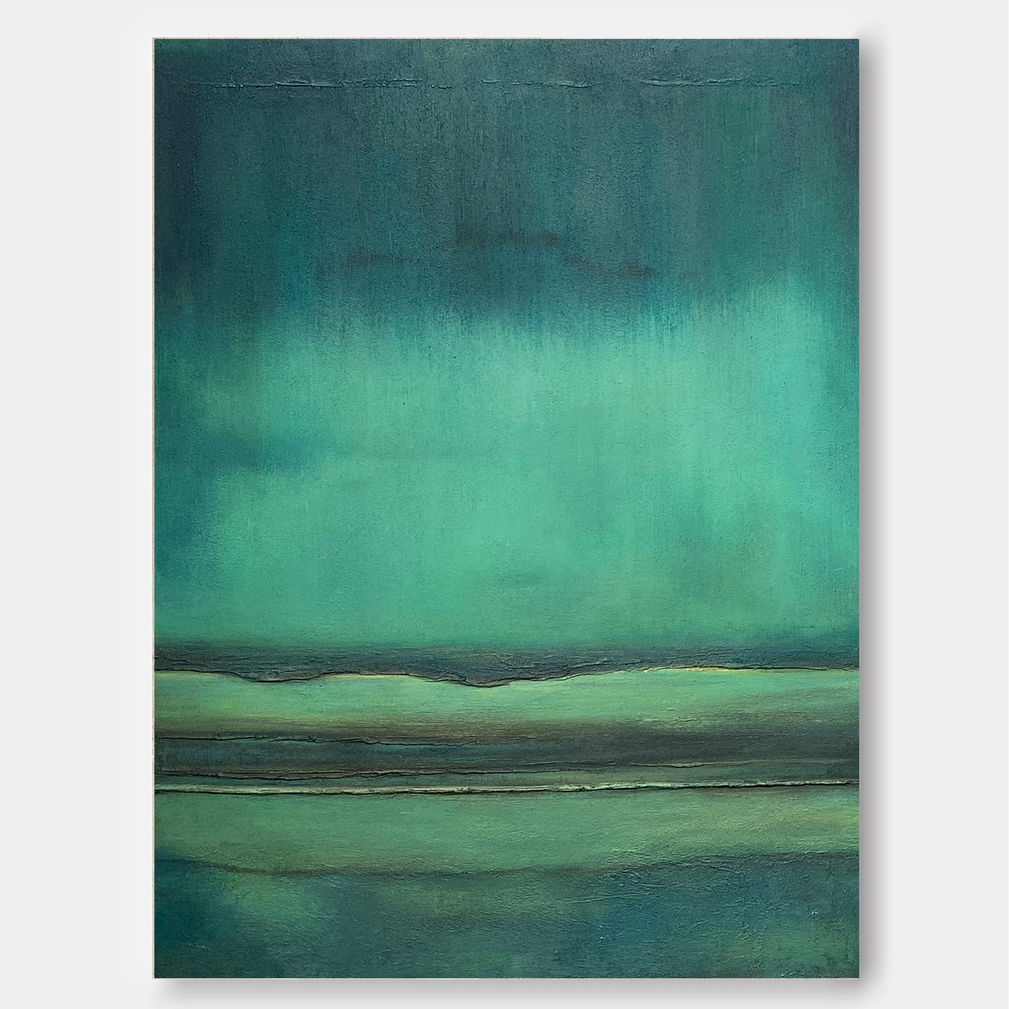 Green Large Abstract acrylic painting Texture Minimalist Oil Painting On Canvas Original Wall Art Home Decor