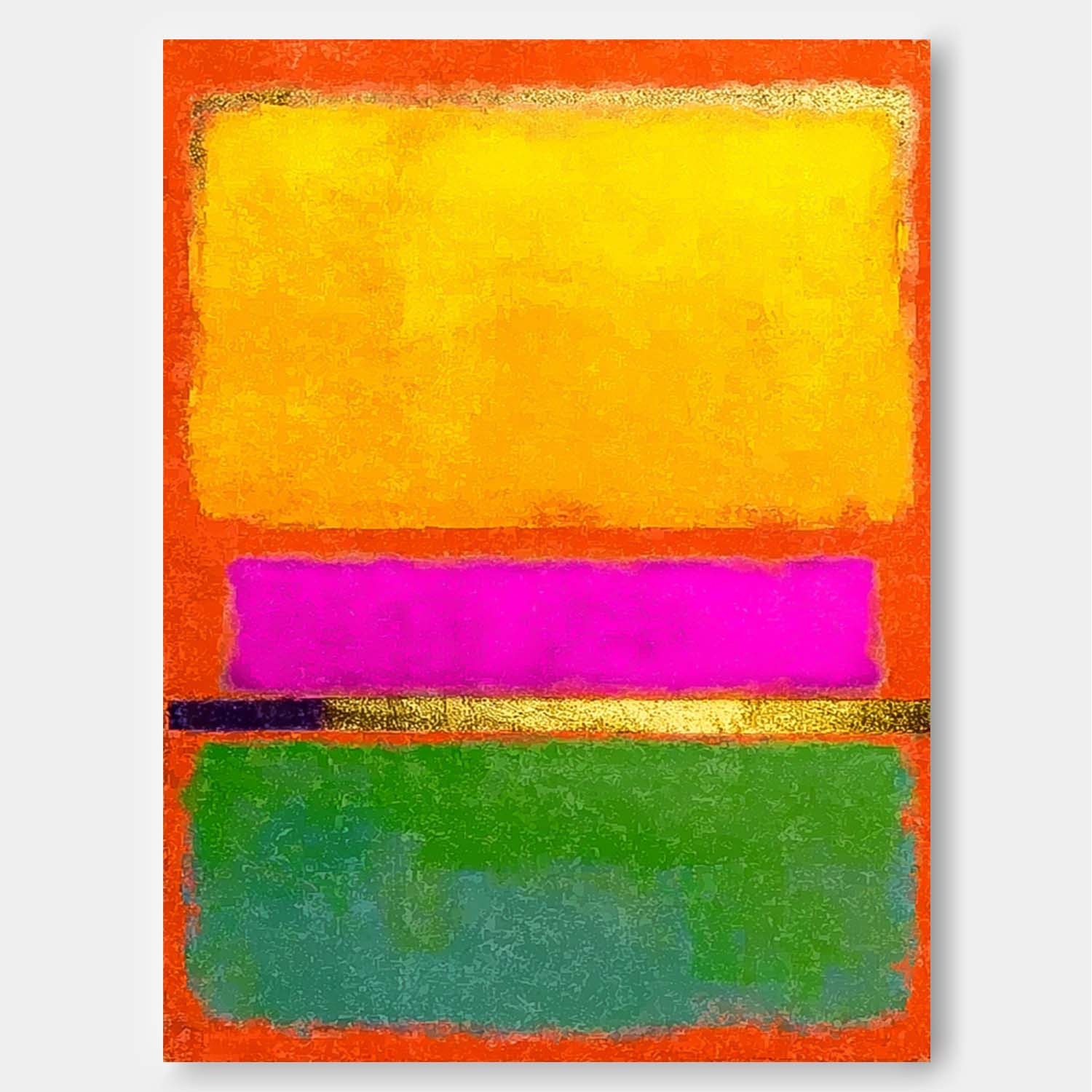 Abstract Multiple Color Splicing Acrylic painting Large Geometry Painting Framed Original Vibrant Wall Art