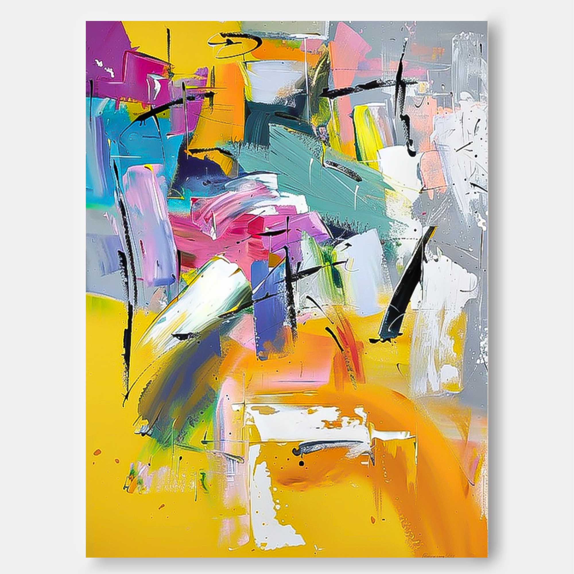 Oversized Abstract Wall Art Contemporary Acrylic Painting For Sale Original Texture Artwork Canvas Home Decor