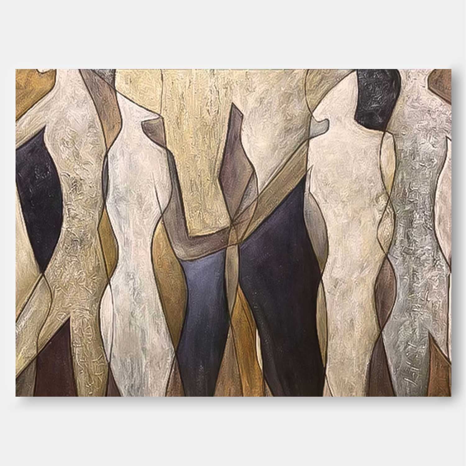 Large Original Abstract Character Body Wall Art Abstract Minimalist Paintings Online Contemporary Artwork