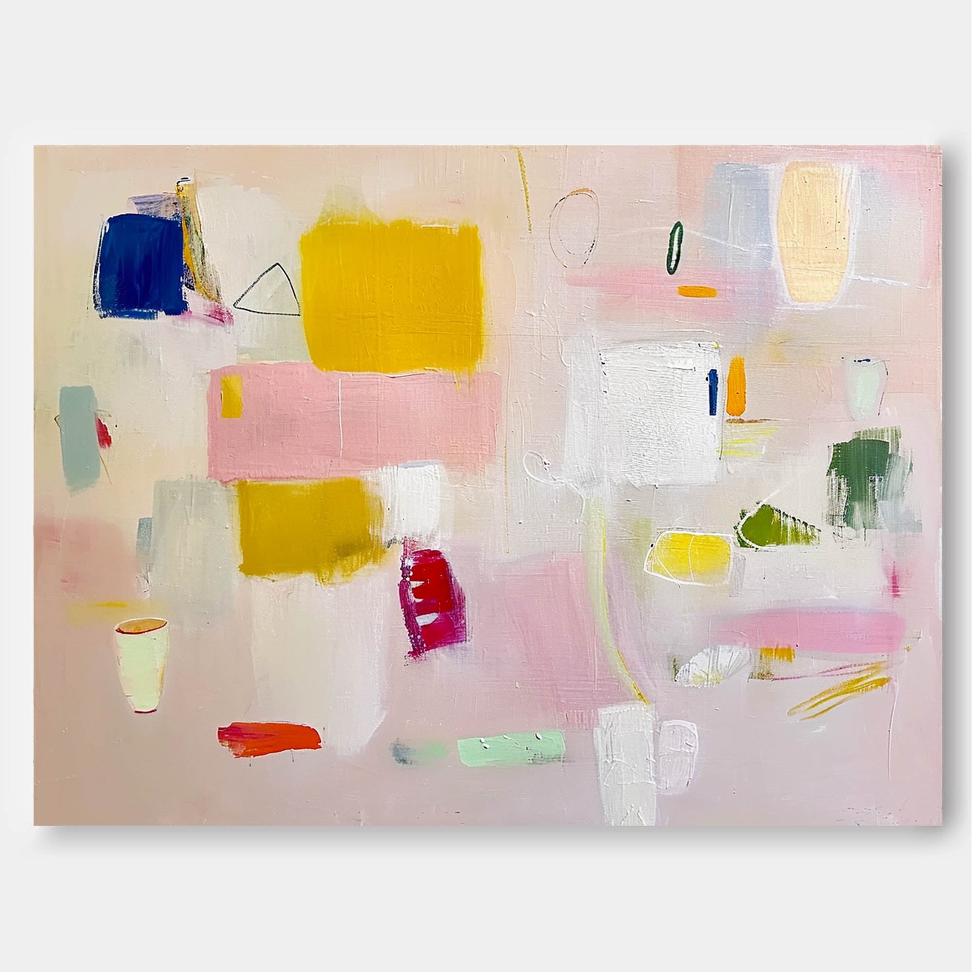 Vibrant Pink Buy Abstract Paintings Online Large Cute Abstract Oil Painting Original Wall Art For Living Room