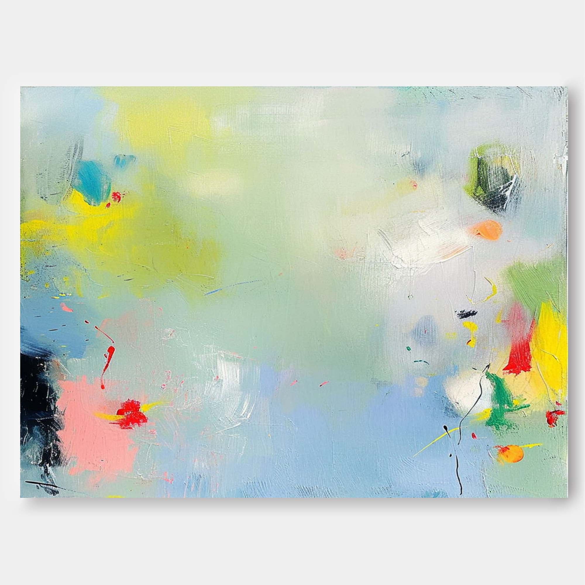 Vibrant Blue Buy Abstract Paintings Online Large Graffiti Abstract Oil Painting Original Wall Art For Living Room