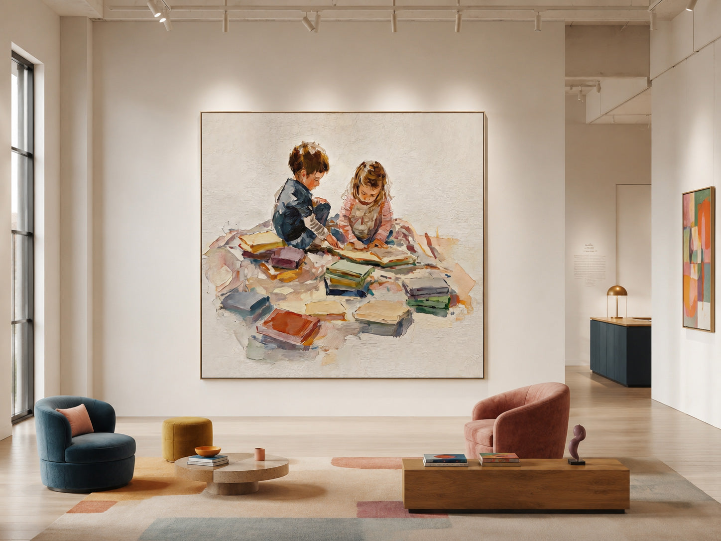 Expressive Impressionist Style Figure Painting With Rich Texture For Modern Home Wall Art