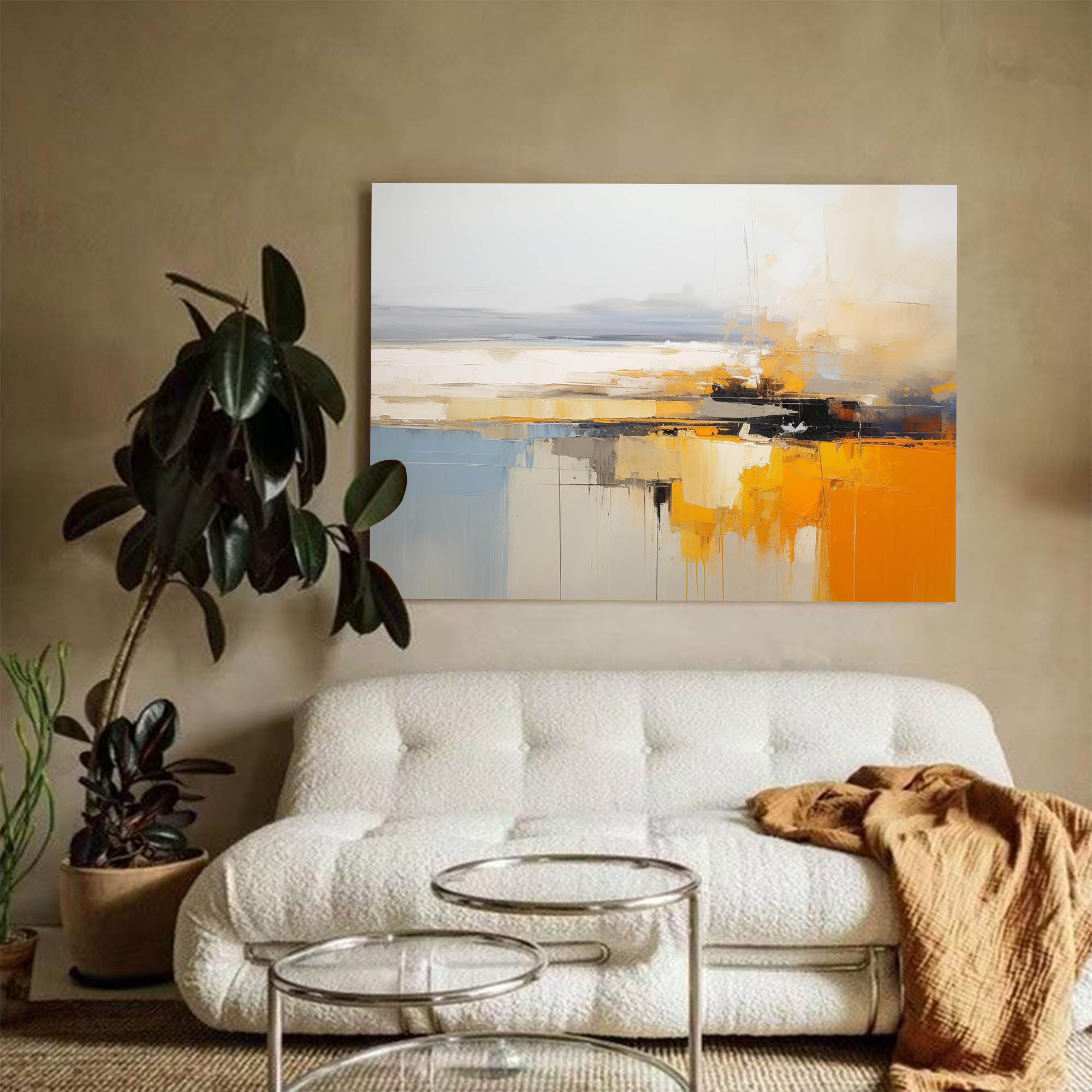 Abstract Oil Painting On Canvas landscape Original Painting Living Room Wall Art Decor