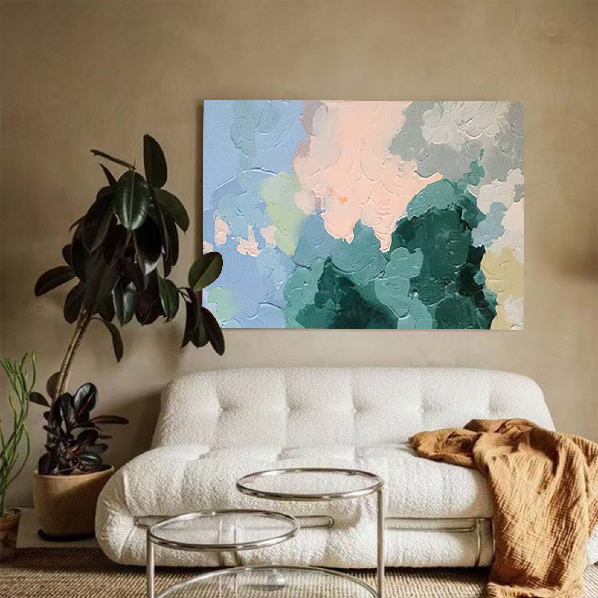 Large Abstract Canvas Oil Painting Original Wall Art Painting Living Room Decoration