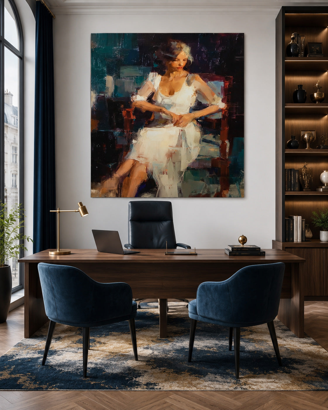 Original Expressive Figure Painting With Rich Texture For Modern Home Gallery