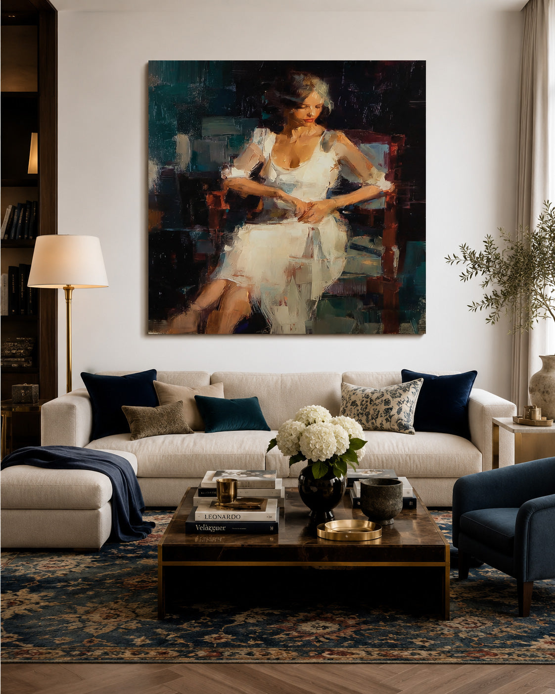 Original Expressive Figure Painting With Rich Texture For Modern Home Gallery