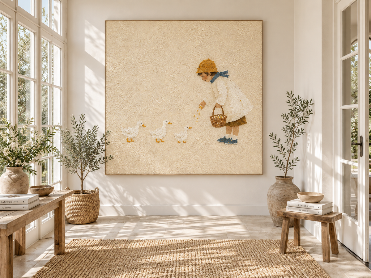 Whimsical Nursery Wall Art For Kids Rooms With Pastoral Theme