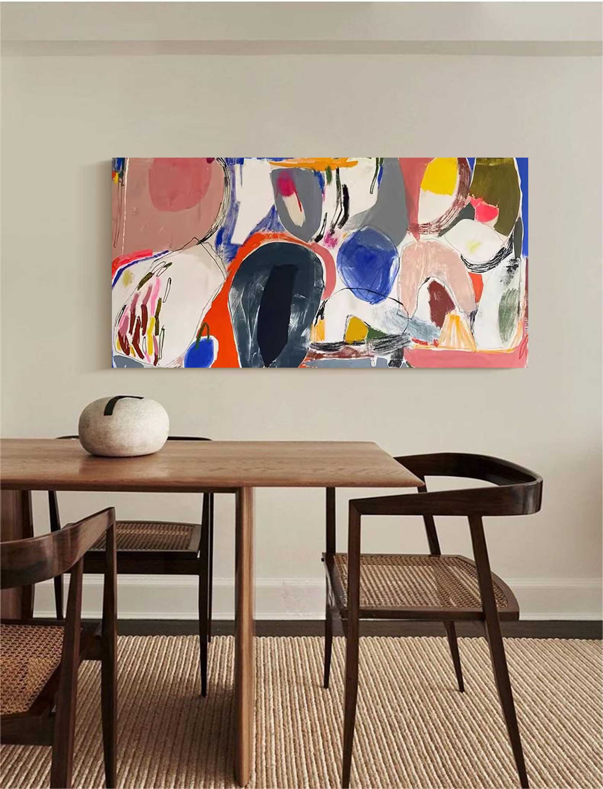 Large Graffiti Colorful Abstract Painting On Canvas Contemporary Acrylic Painting Modern Wall Art Home Decor