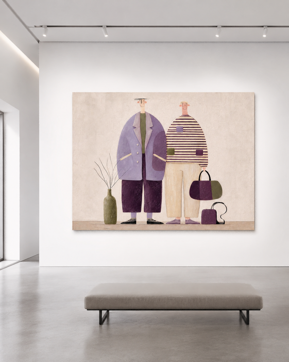 Healing Fairy Tale Style Canvas Painting Retro Fashion Art