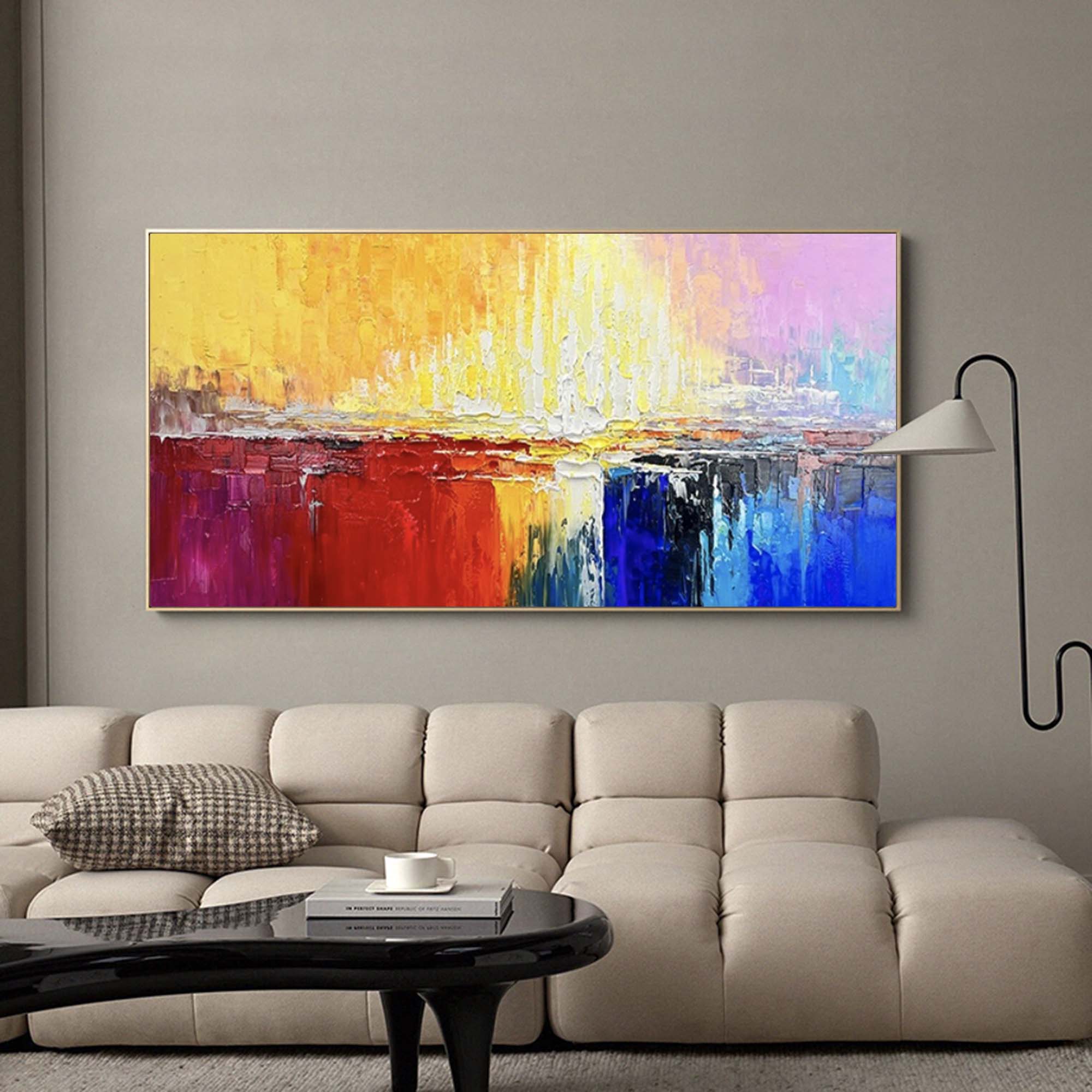 Color Abstract Large Original Oil Painting On Canvas Wall Art Decor Painting For Living Room