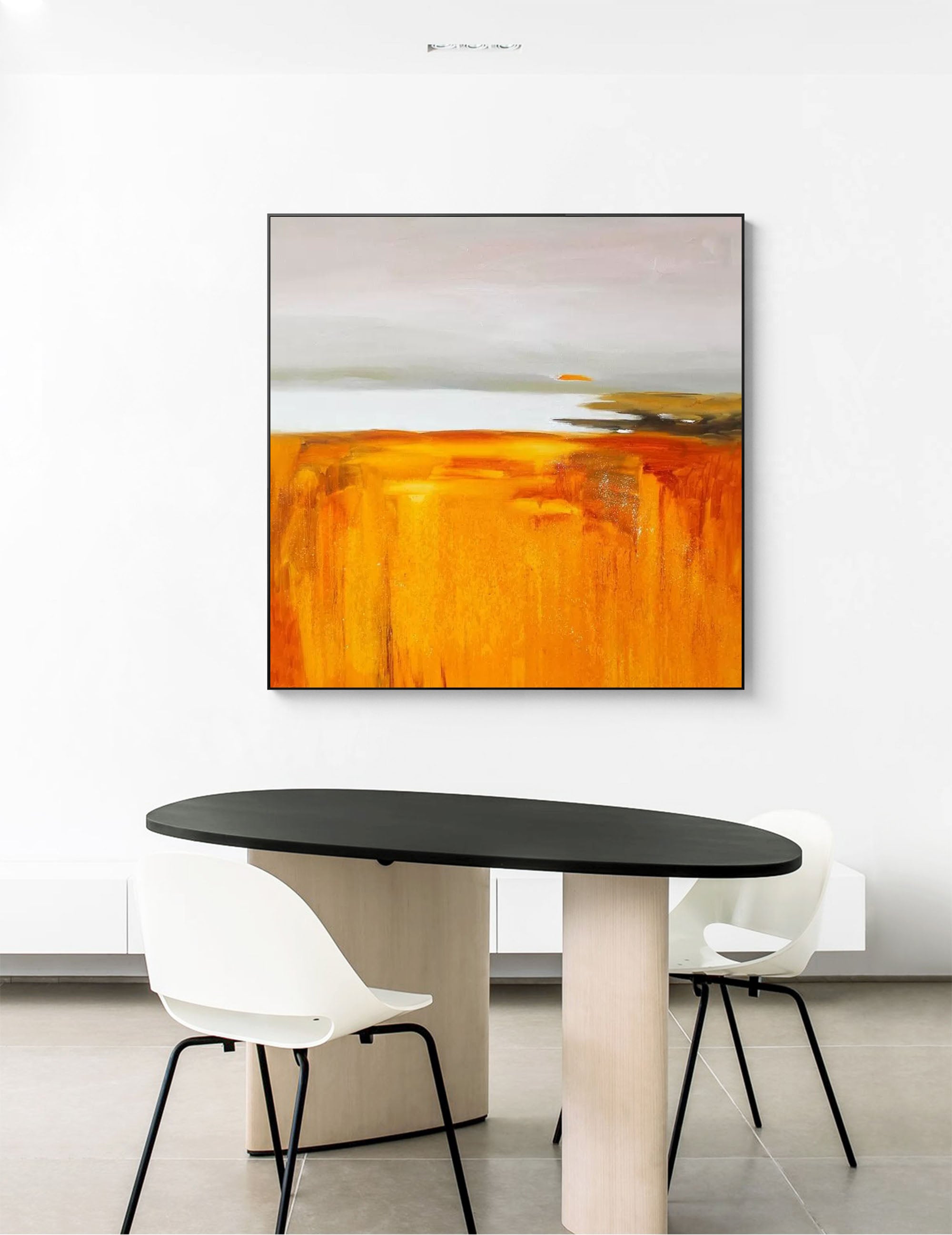 Original Abstract Simple Oil Painting Abstract Acrylic Painting Large Landscape Wall Art Modern Living Room Art