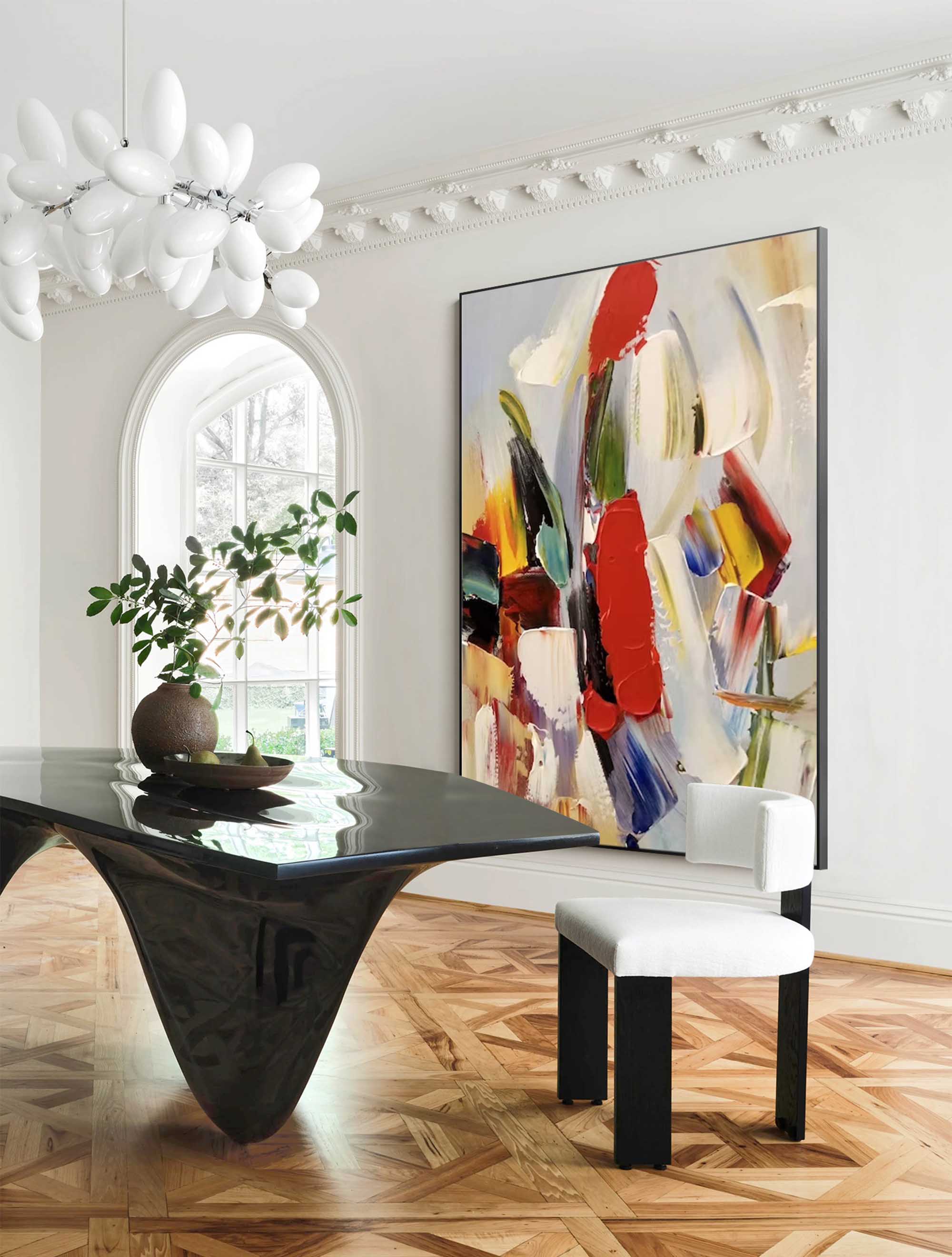 Large Abstract Textured Canvas Oil Painting Modern Acrylic Painting Original Wall Art Home Decor