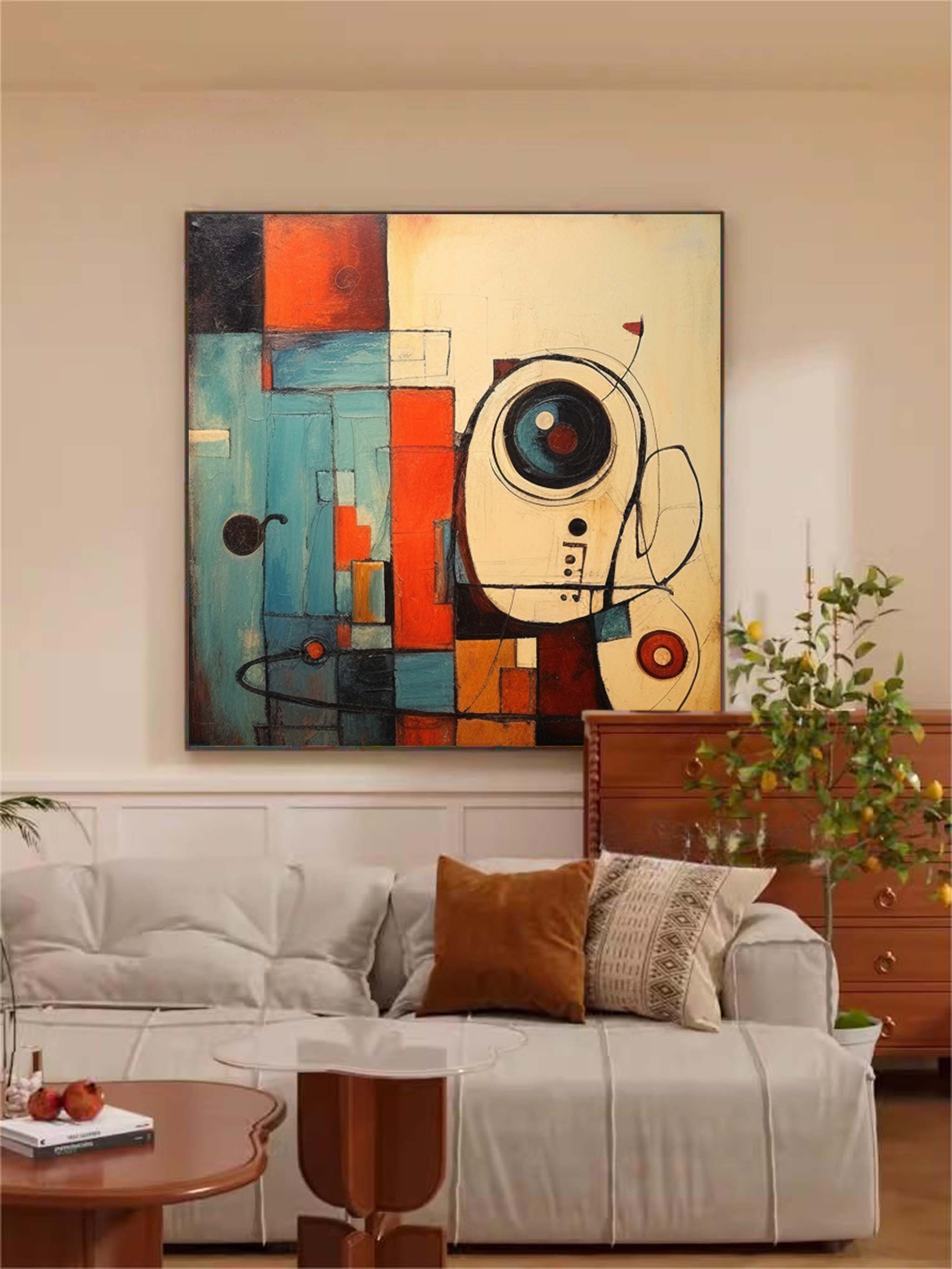 Color Original Large Abstract Acrylic Painting On Canvas Abstract Graffiti Oil Painting Modern Wall Art Home Decor