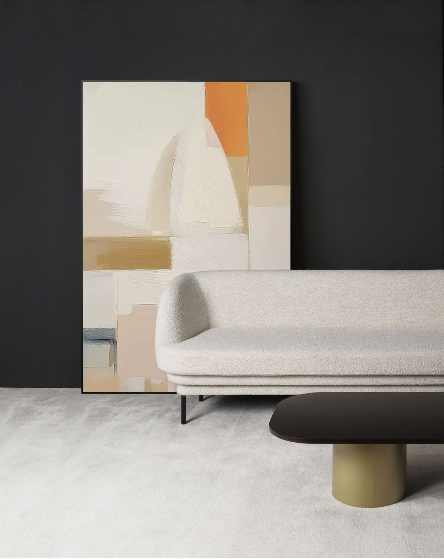 Modern Wall Art Large Geometric Acrylic Painting Original Abstract Oil Painting On Canvas Framed Home Decor