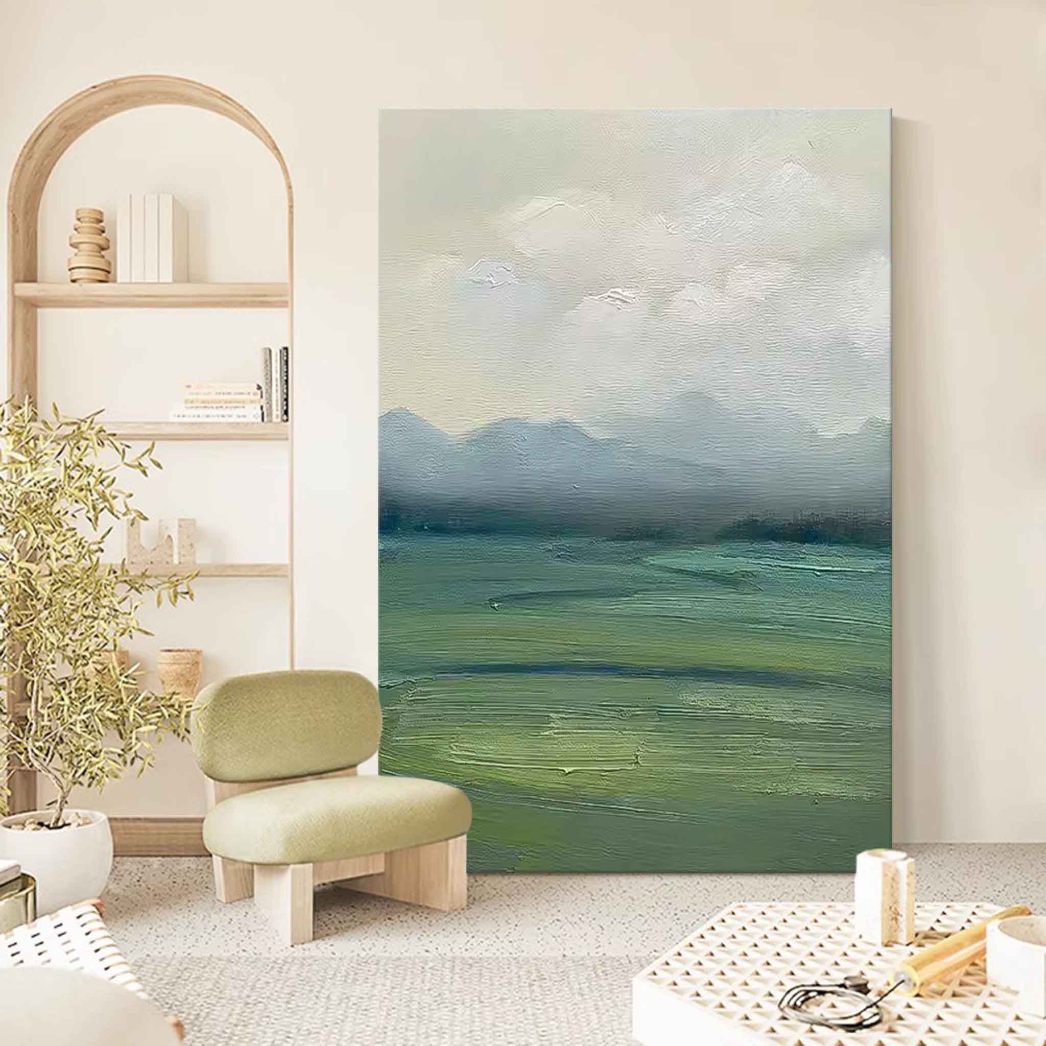 Large  Landscape Oil Painting On Canvas Abstract Scenery Wall Art Acrylic Painting Home Decor