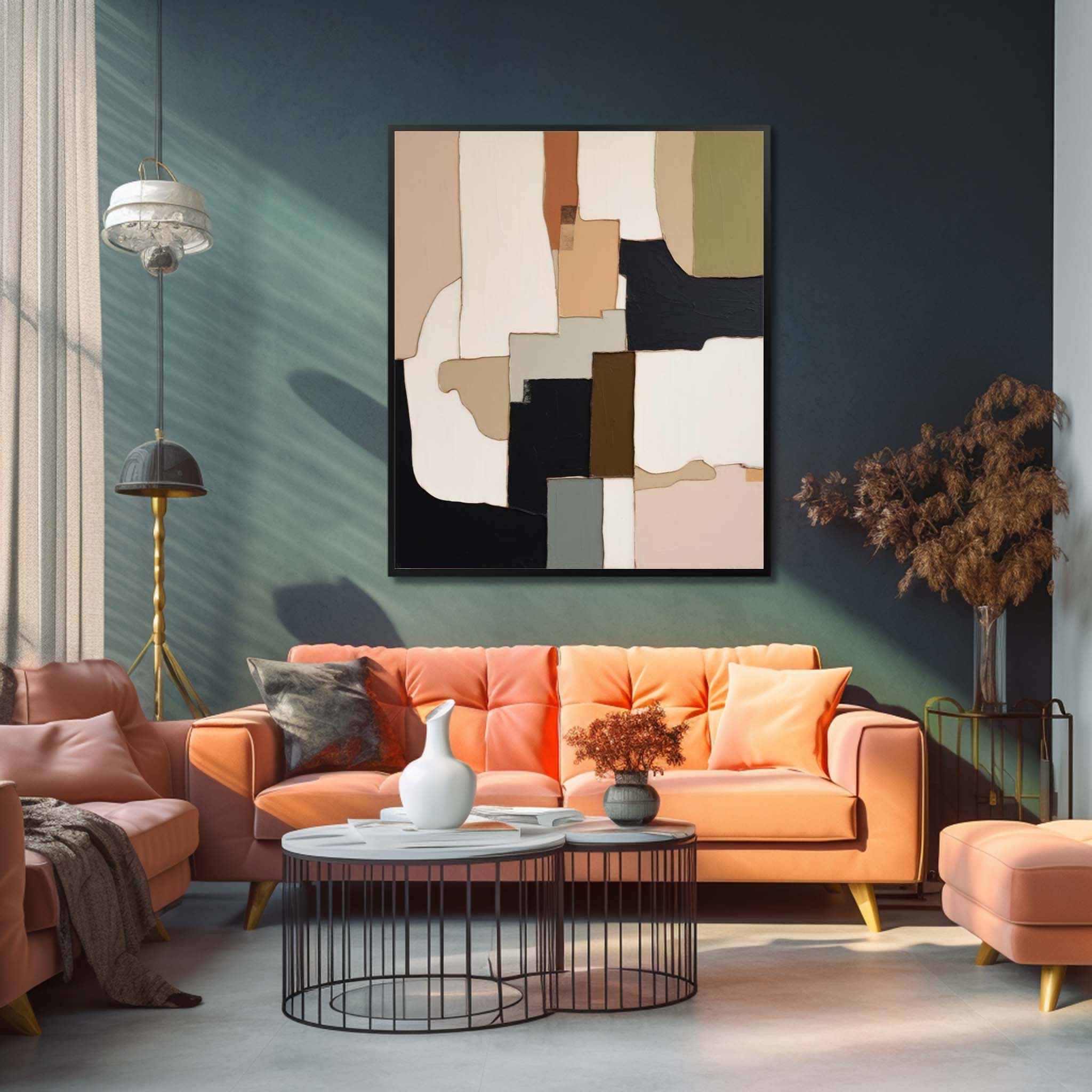 Large Original Abstract Oil Painting On Canvas Colorful Modern Texture Wall Art Home Decor