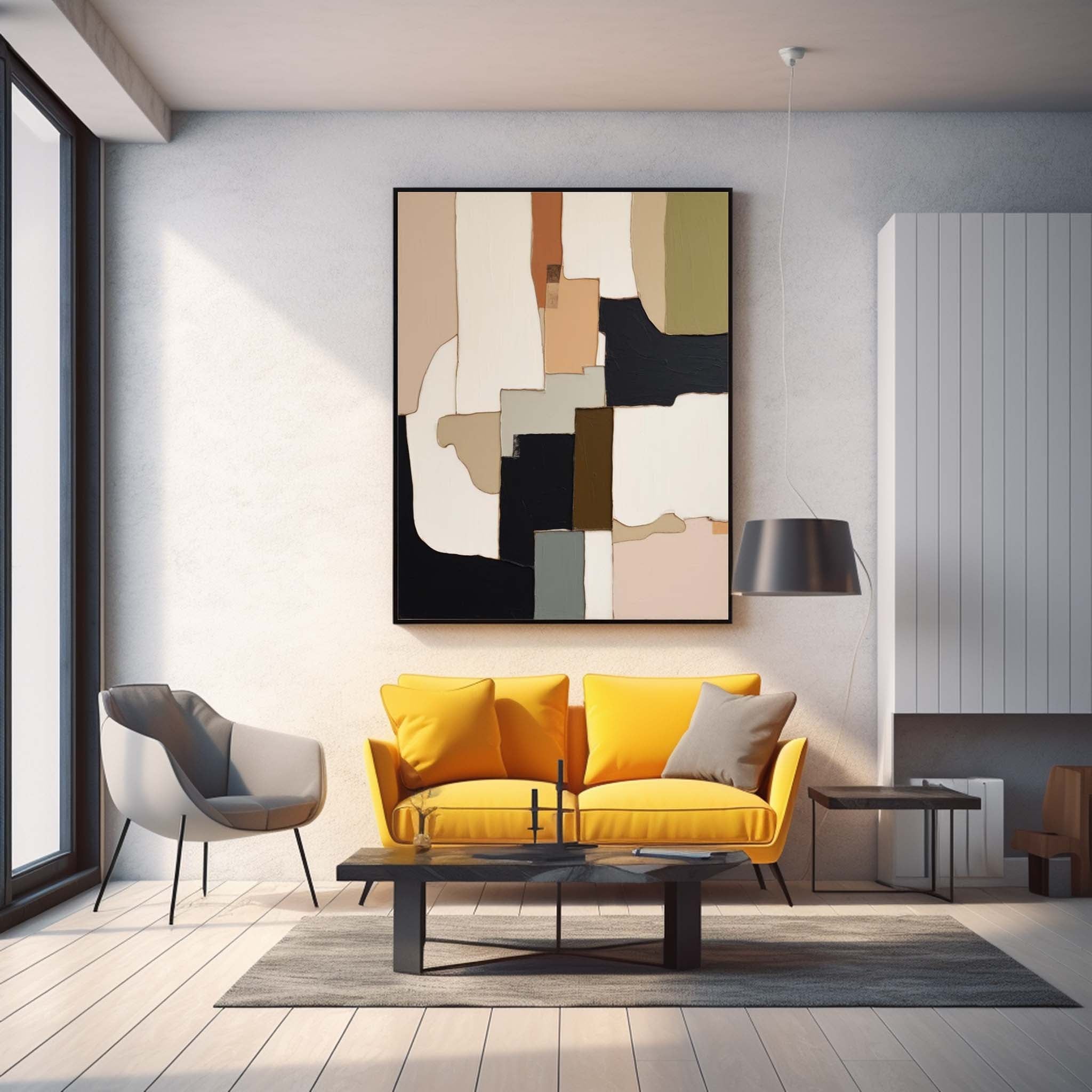 Large Original Abstract Oil Painting On Canvas Colorful Modern Texture Wall Art Home Decor