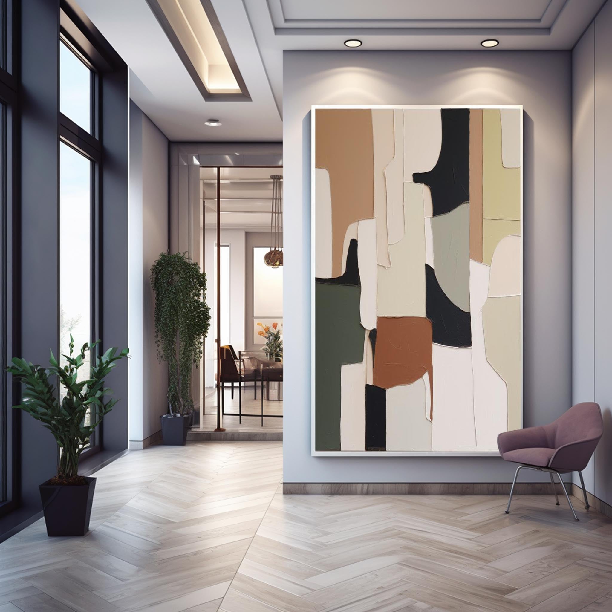 Large Original Abstract Oil Painting On Canvas Colorful Modern Texture Wall Art Home Decor